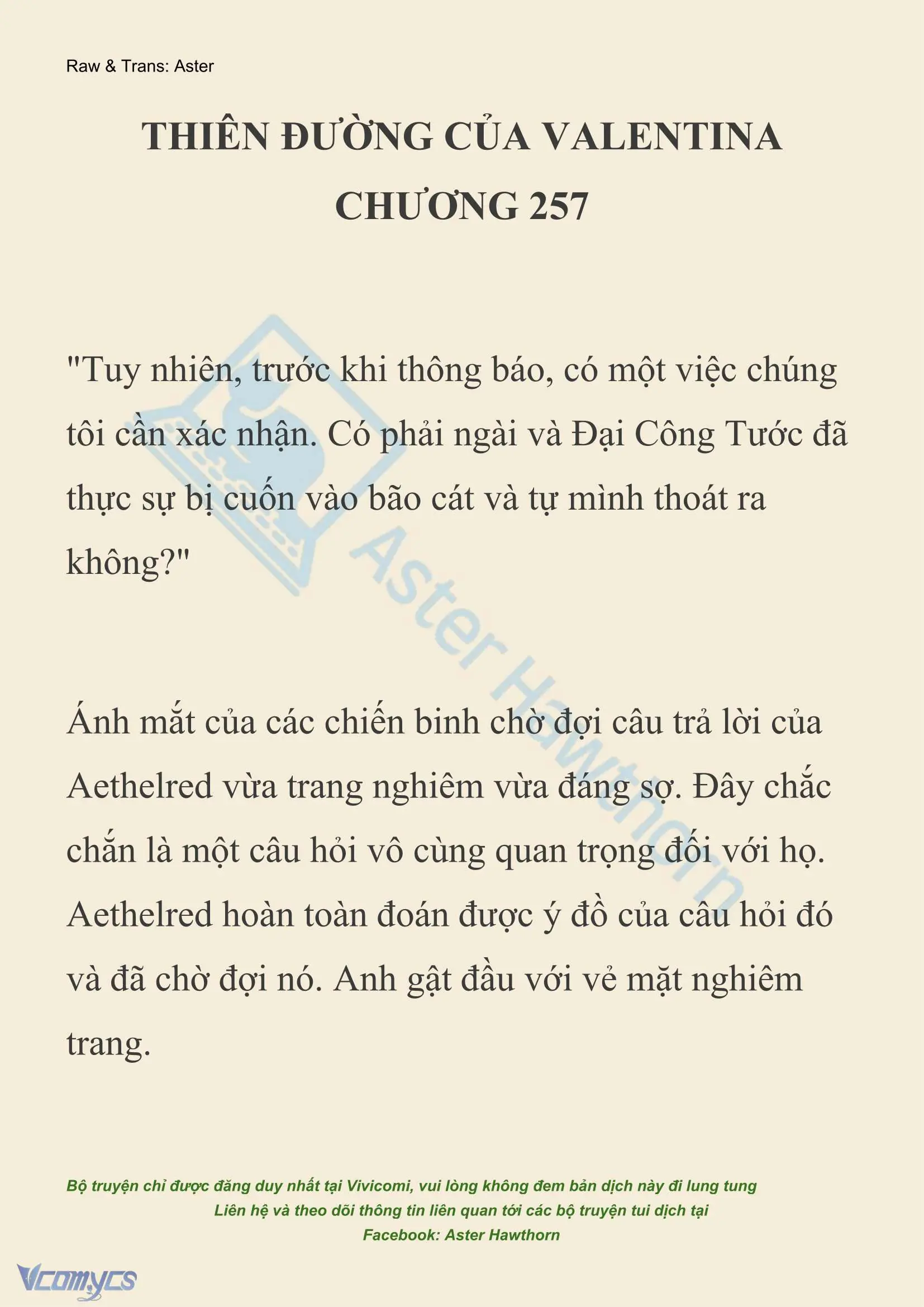 [NOVEL] Thiên Đường Của Valentina Chapter 257 - Trang 2