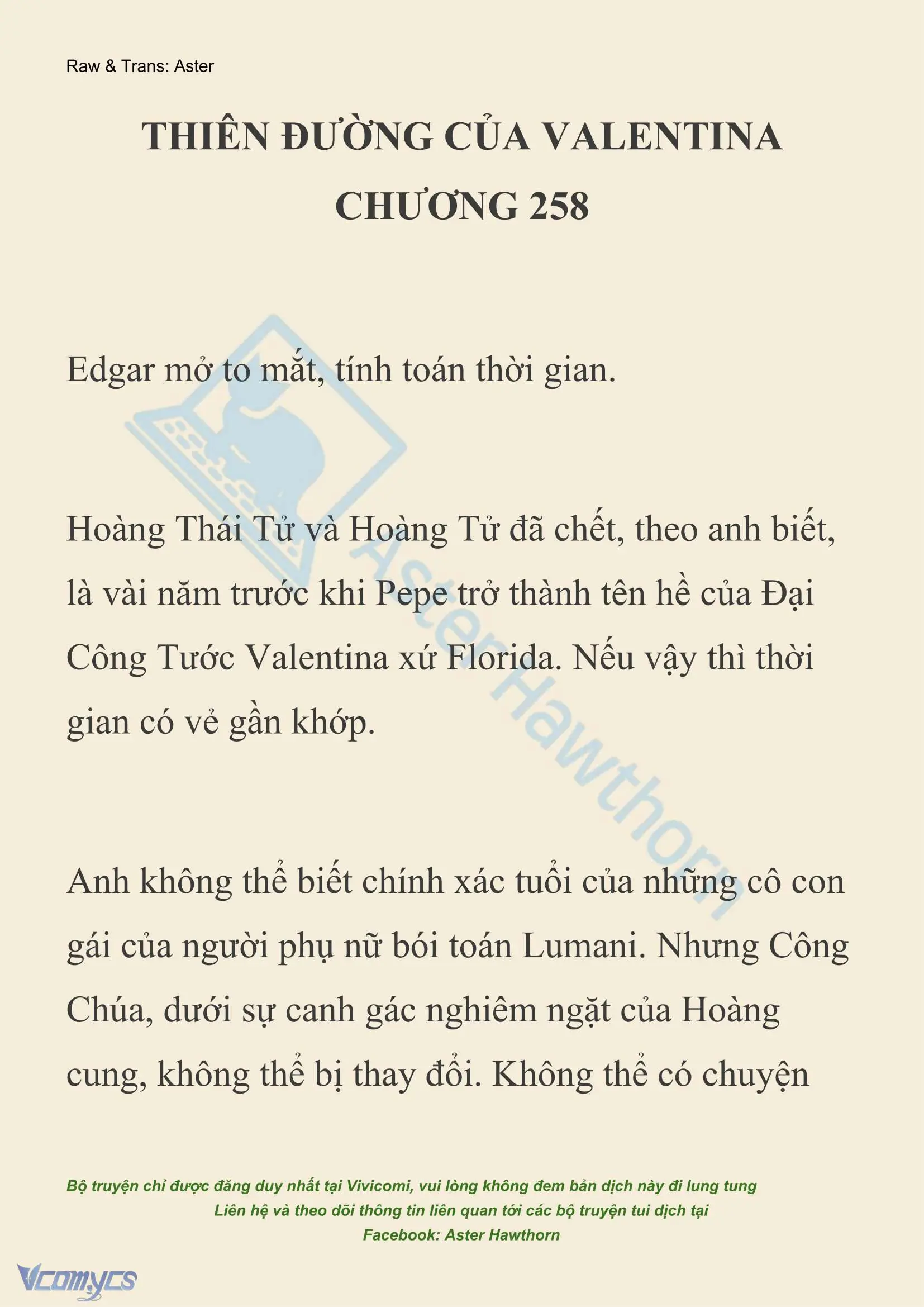 [NOVEL] Thiên Đường Của Valentina Chapter 258 - Trang 2