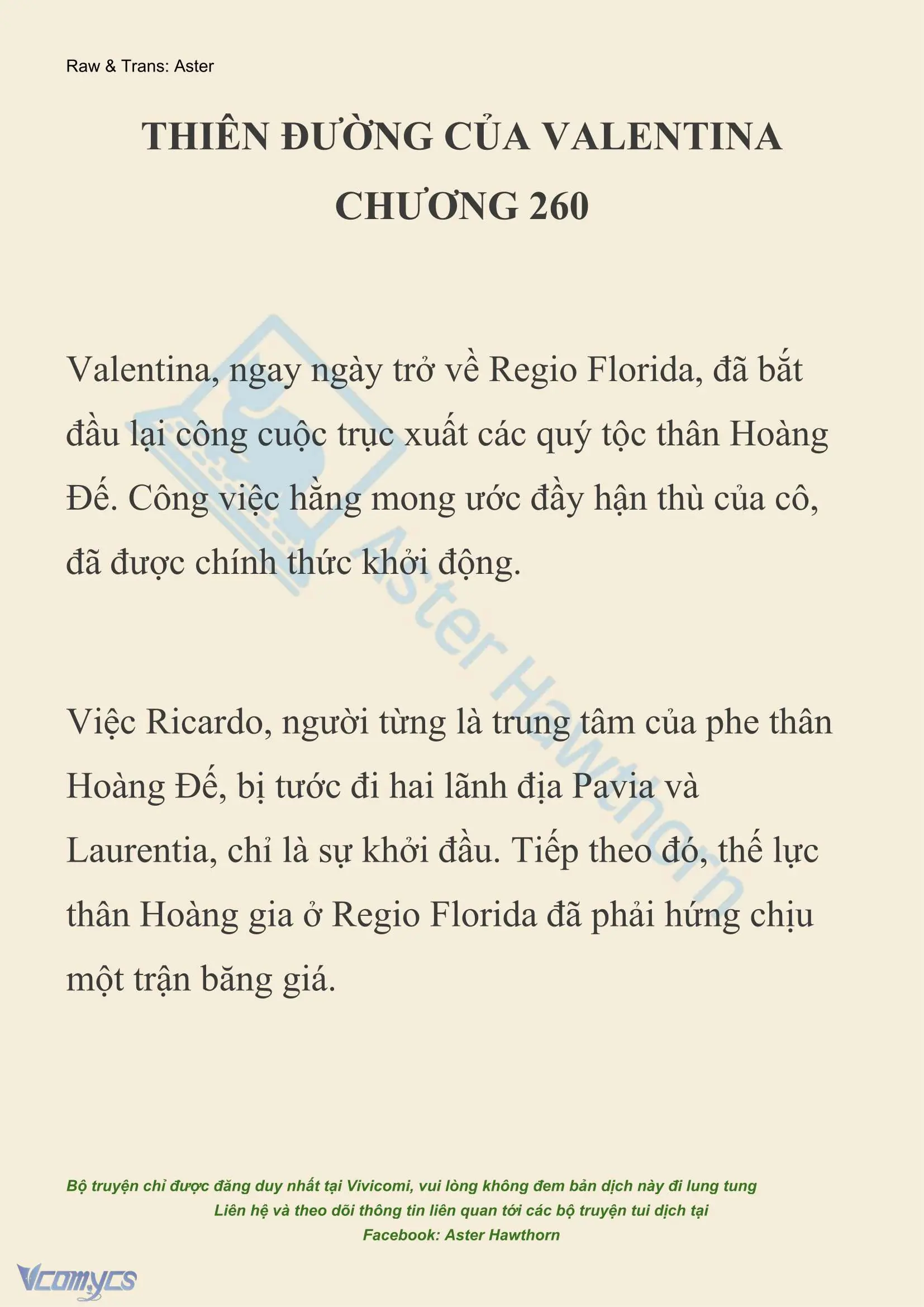 [NOVEL] Thiên Đường Của Valentina Chapter 260 - Trang 2