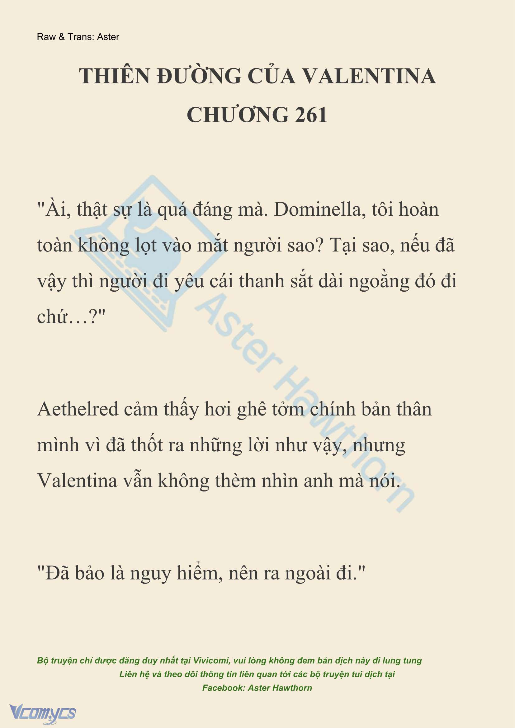 [NOVEL] Thiên Đường Của Valentina Chapter 261 - Trang 2
