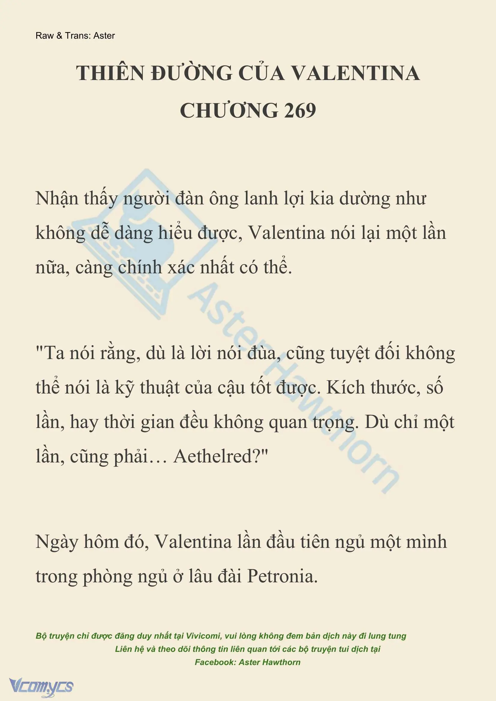[NOVEL] Thiên Đường Của Valentina Chapter 269 - Trang 2
