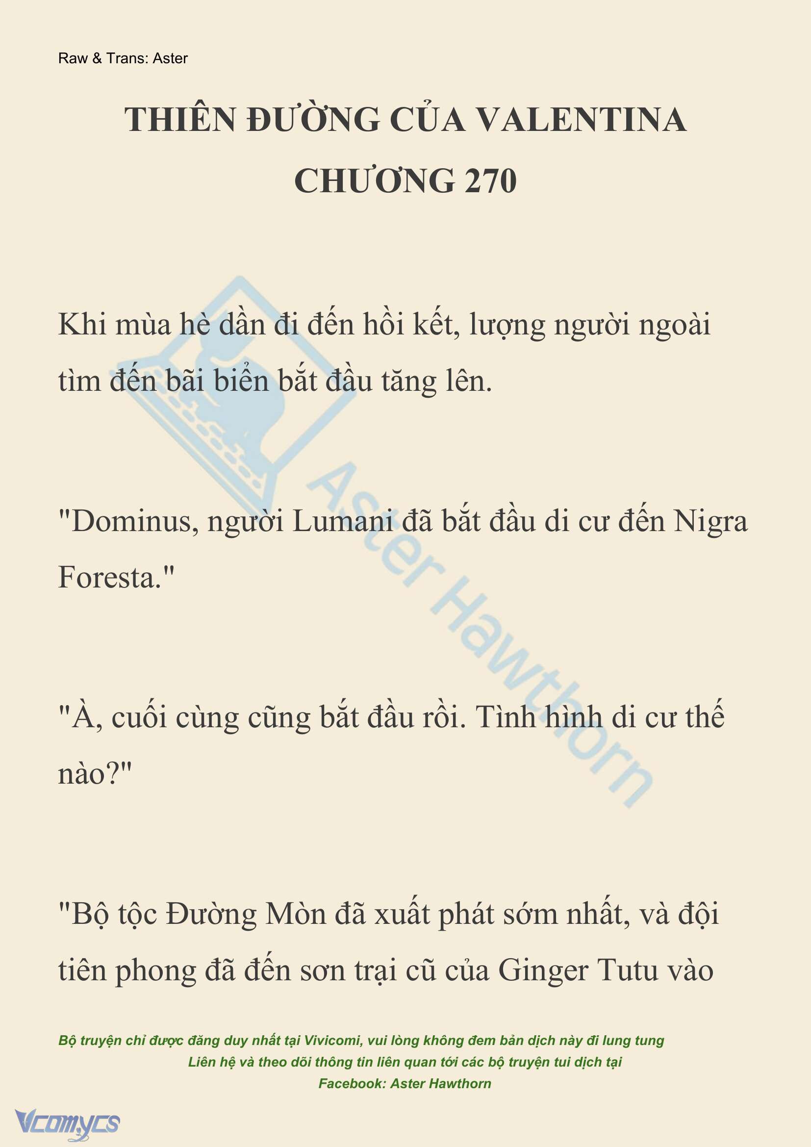 [NOVEL] Thiên Đường Của Valentina Chapter 270 - Trang 2