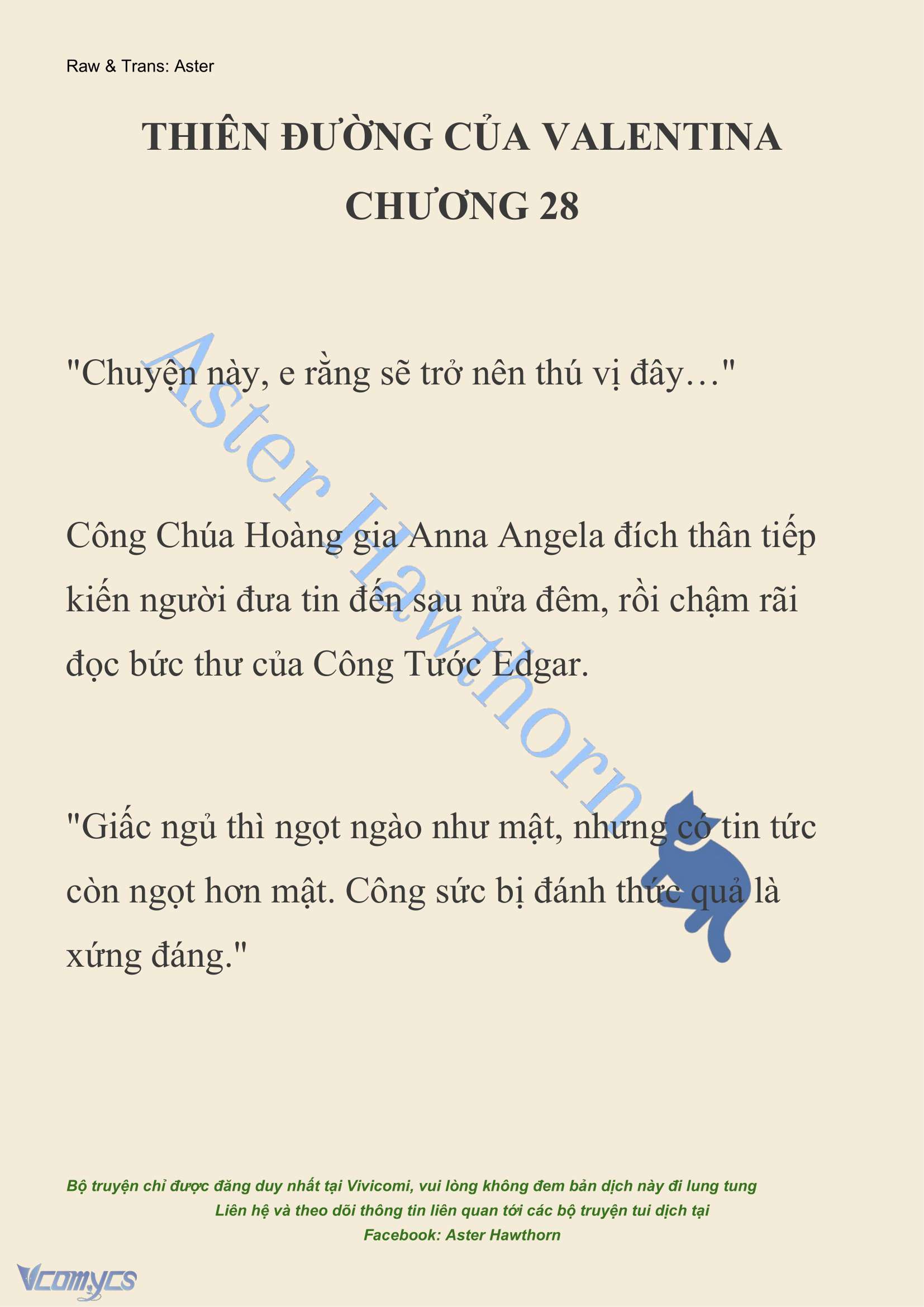 [NOVEL] Thiên Đường Của Valentina Chapter 28 - Trang 3