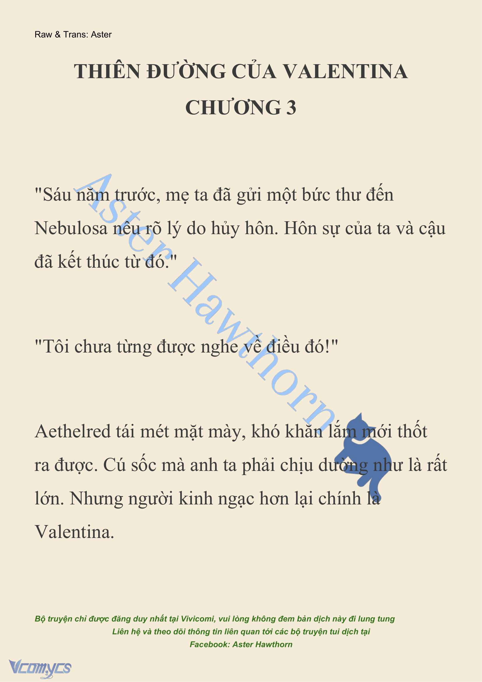 [NOVEL] Thiên Đường Của Valentina Chapter 3 - Trang 3