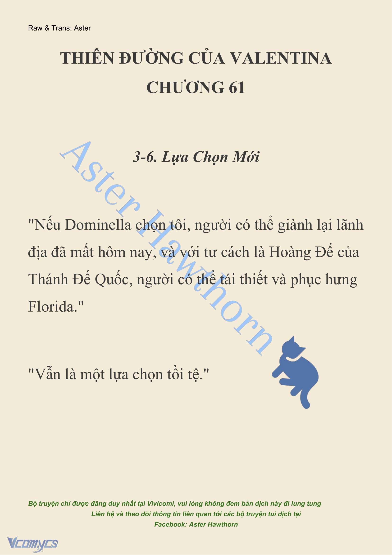 [NOVEL] Thiên Đường Của Valentina Chapter 61 - Trang 3