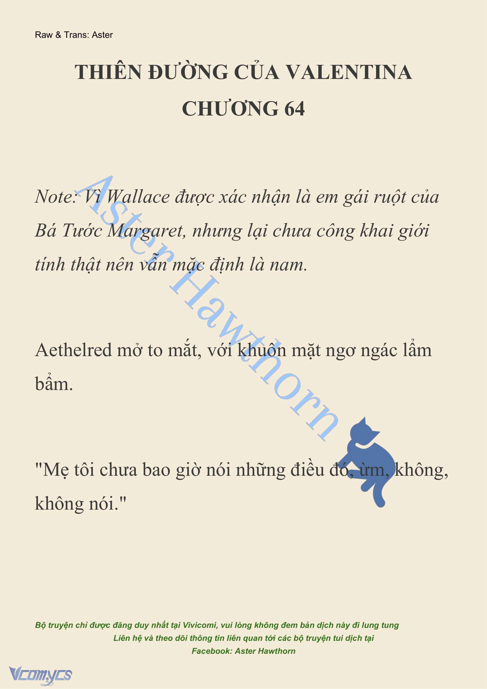 [NOVEL] Thiên Đường Của Valentina Chapter 64 - Trang 3
