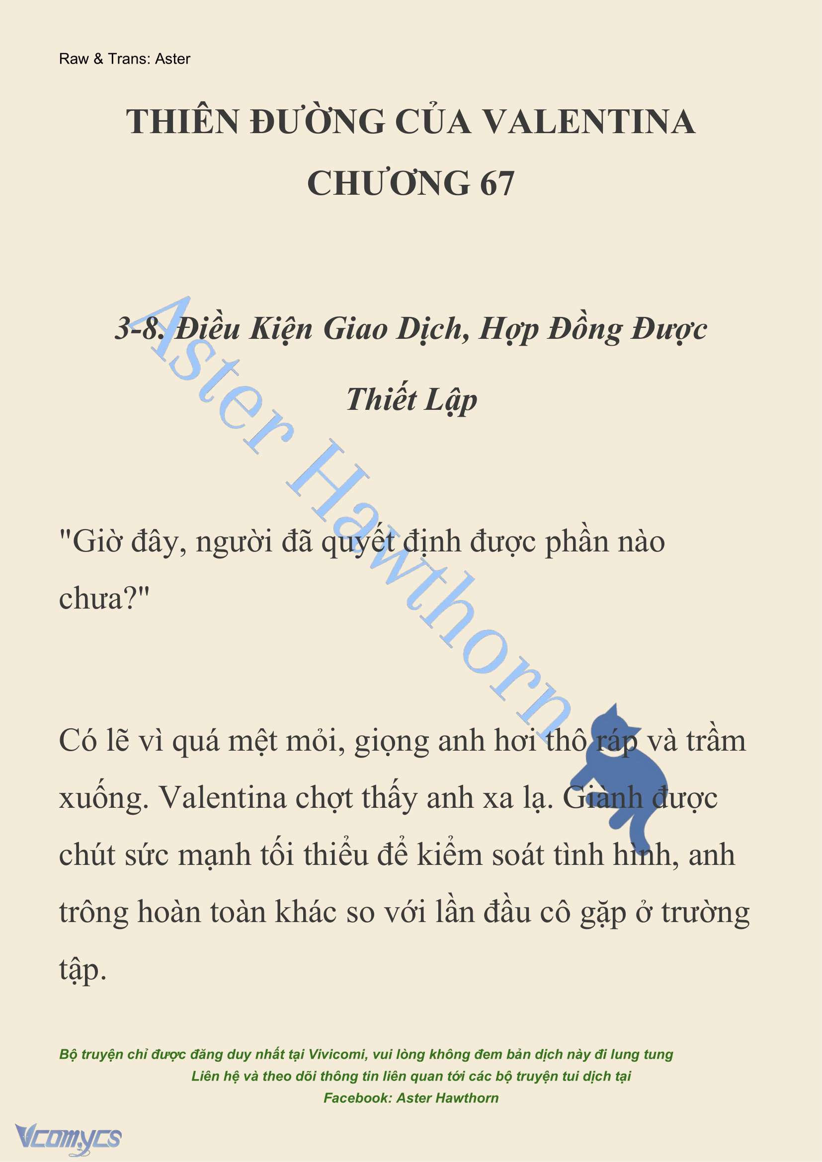 [NOVEL] Thiên Đường Của Valentina Chapter 67 - Trang 3