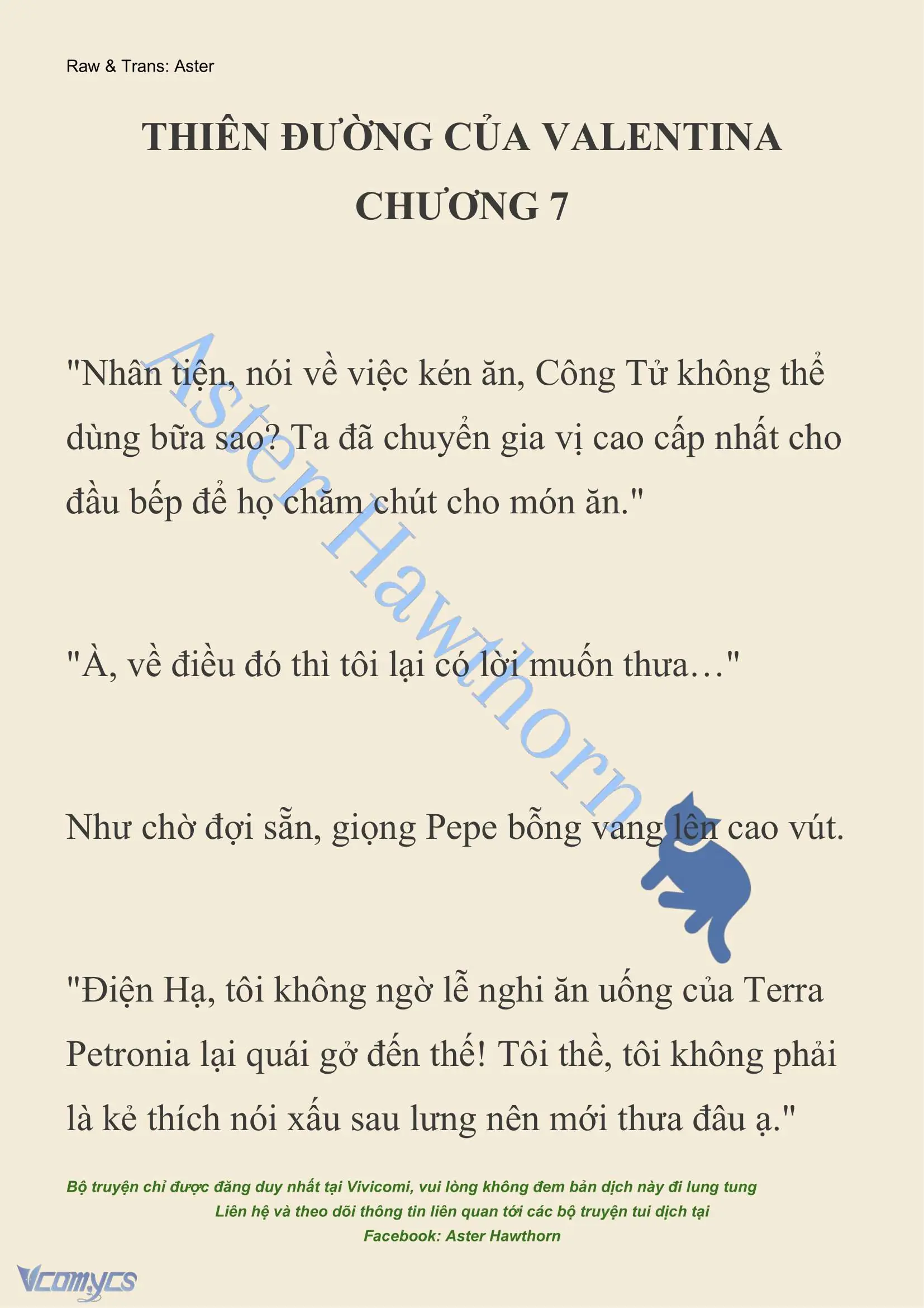 [NOVEL] Thiên Đường Của Valentina Chapter 7 - Trang 3