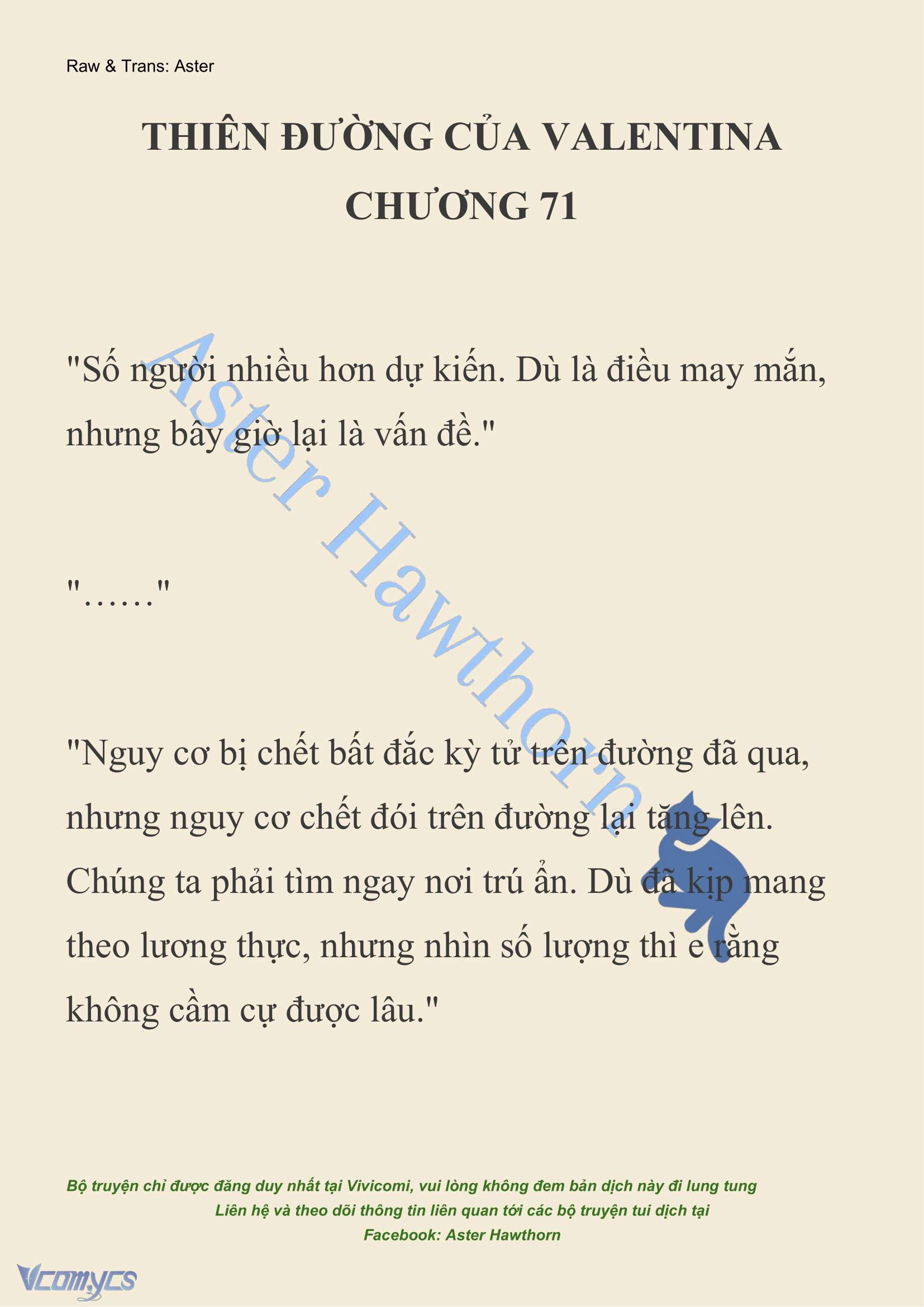 [NOVEL] Thiên Đường Của Valentina Chapter 71 - Trang 3