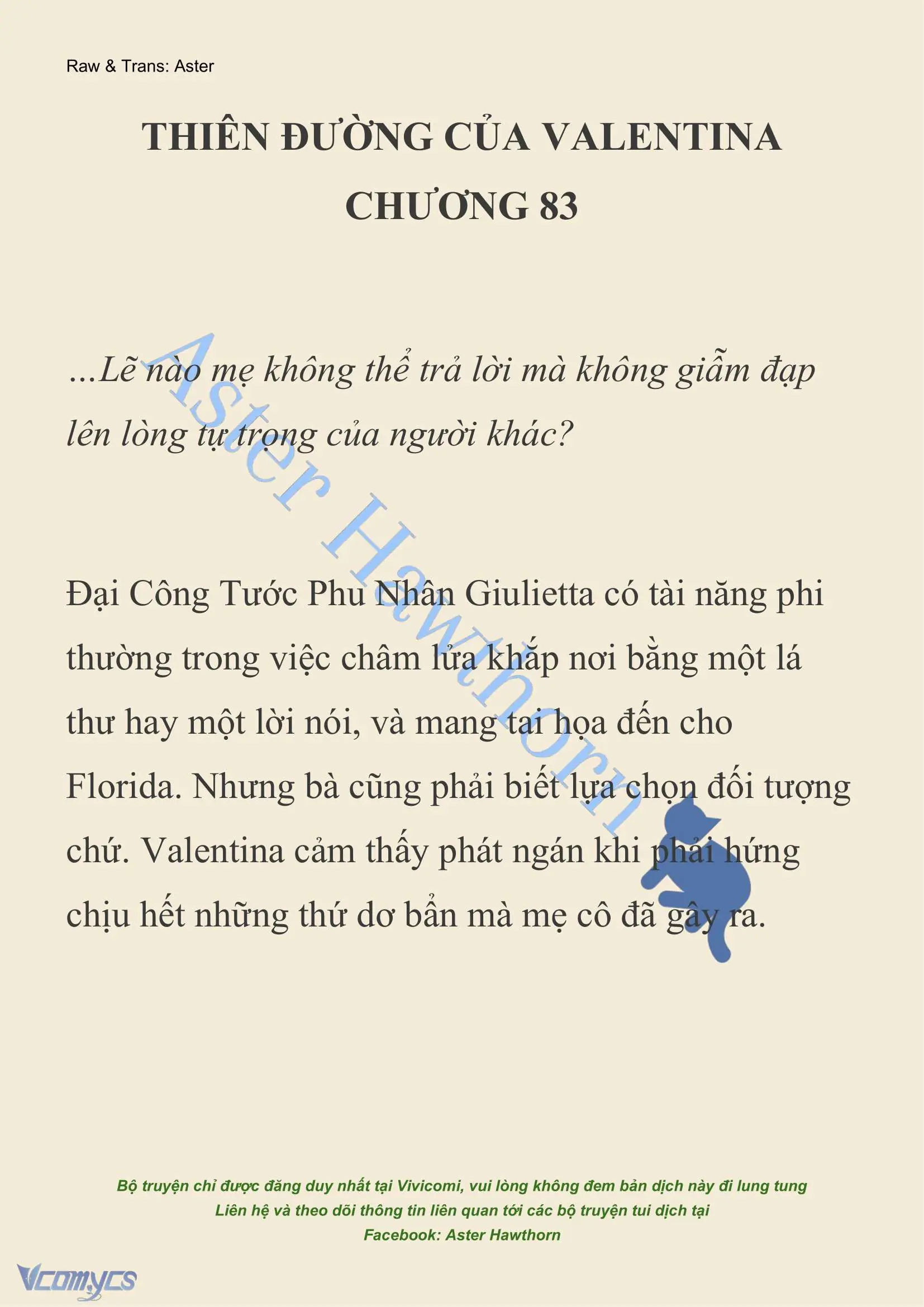 [NOVEL] Thiên Đường Của Valentina Chapter 83 - Trang 2