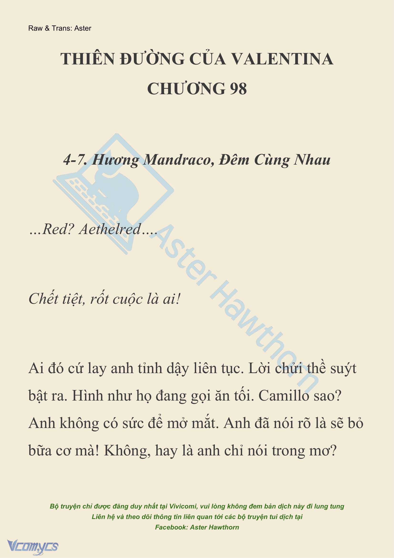[NOVEL] Thiên Đường Của Valentina Chapter 98 - Trang 2