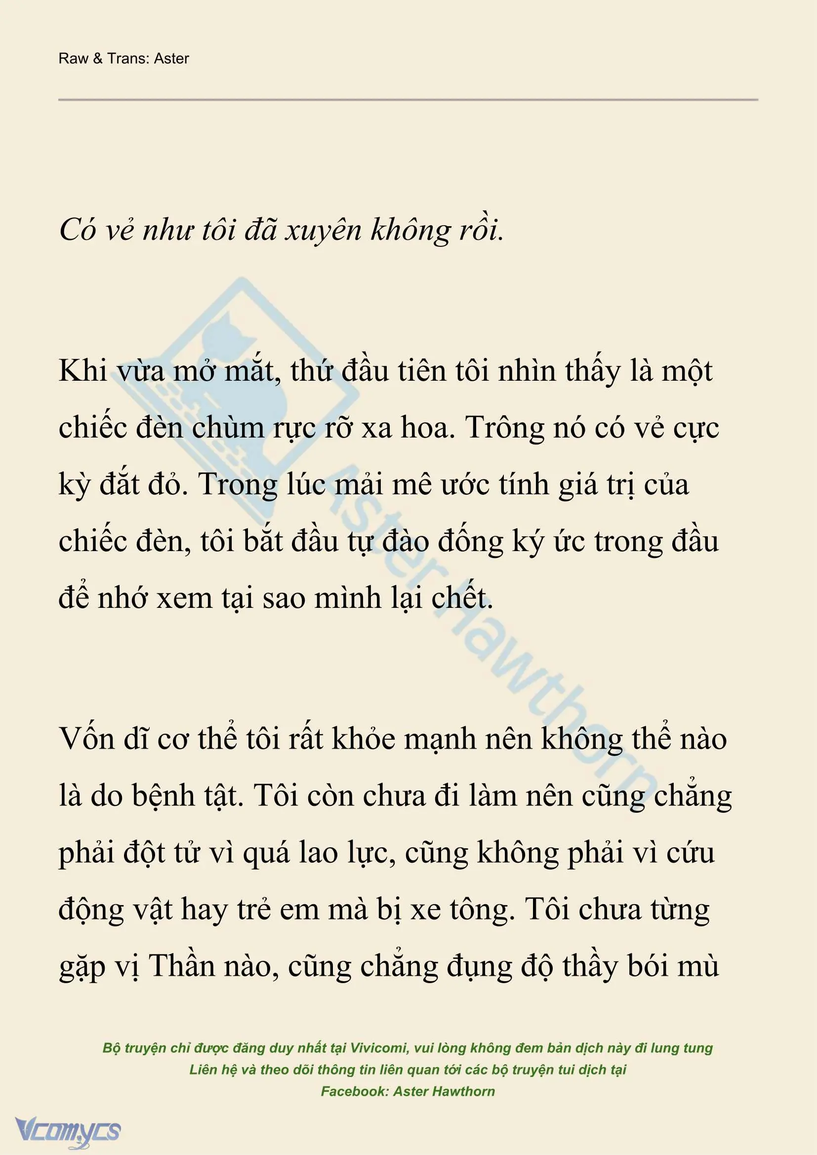 [NOVEL] Xuyên Vào Tiểu Thuyết, Tôi Thành Truyền Thuyết Rùng Rợn Chapter 1 - Trang 13