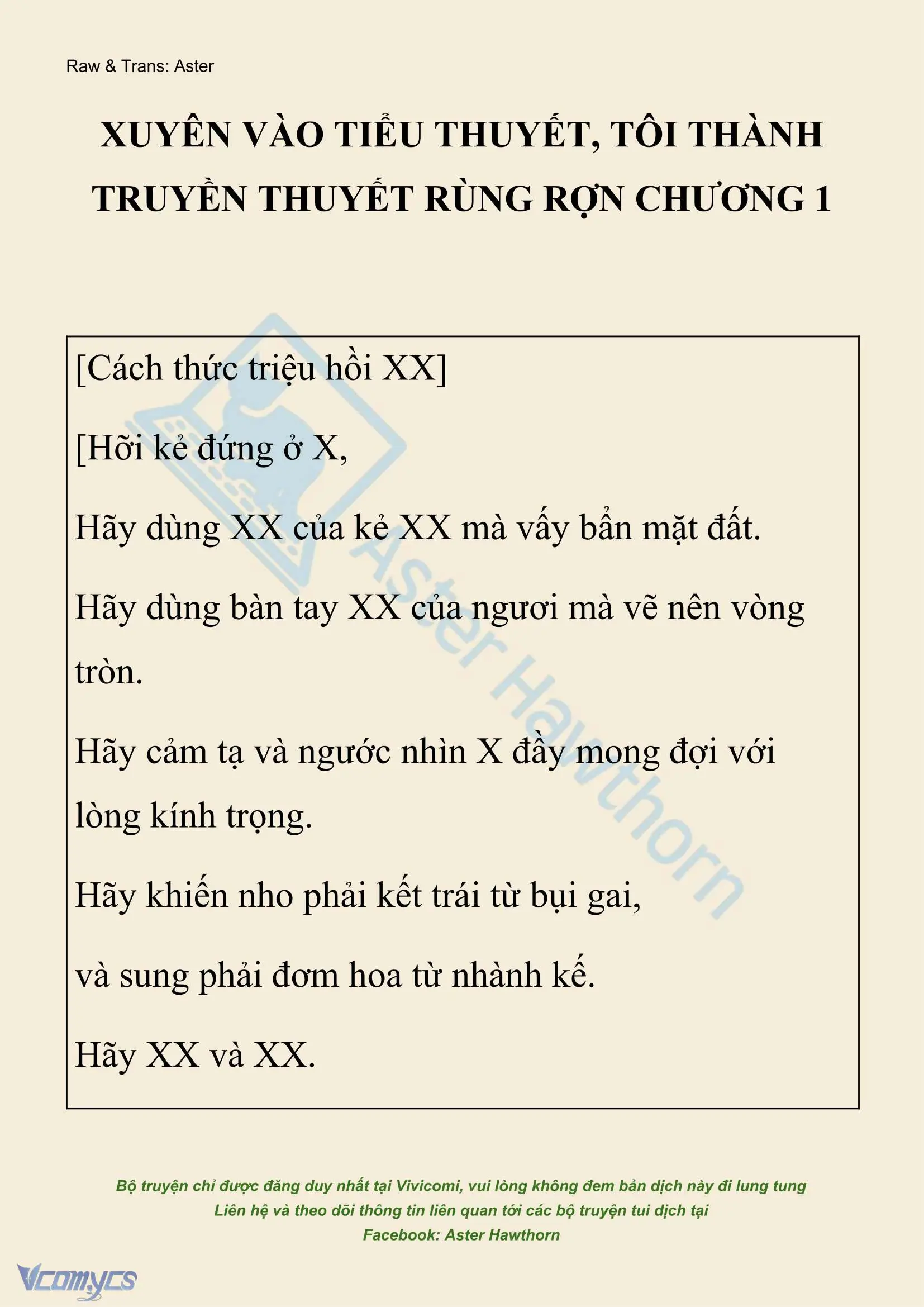 [NOVEL] Xuyên Vào Tiểu Thuyết, Tôi Thành Truyền Thuyết Rùng Rợn Chapter 1 - Trang 2