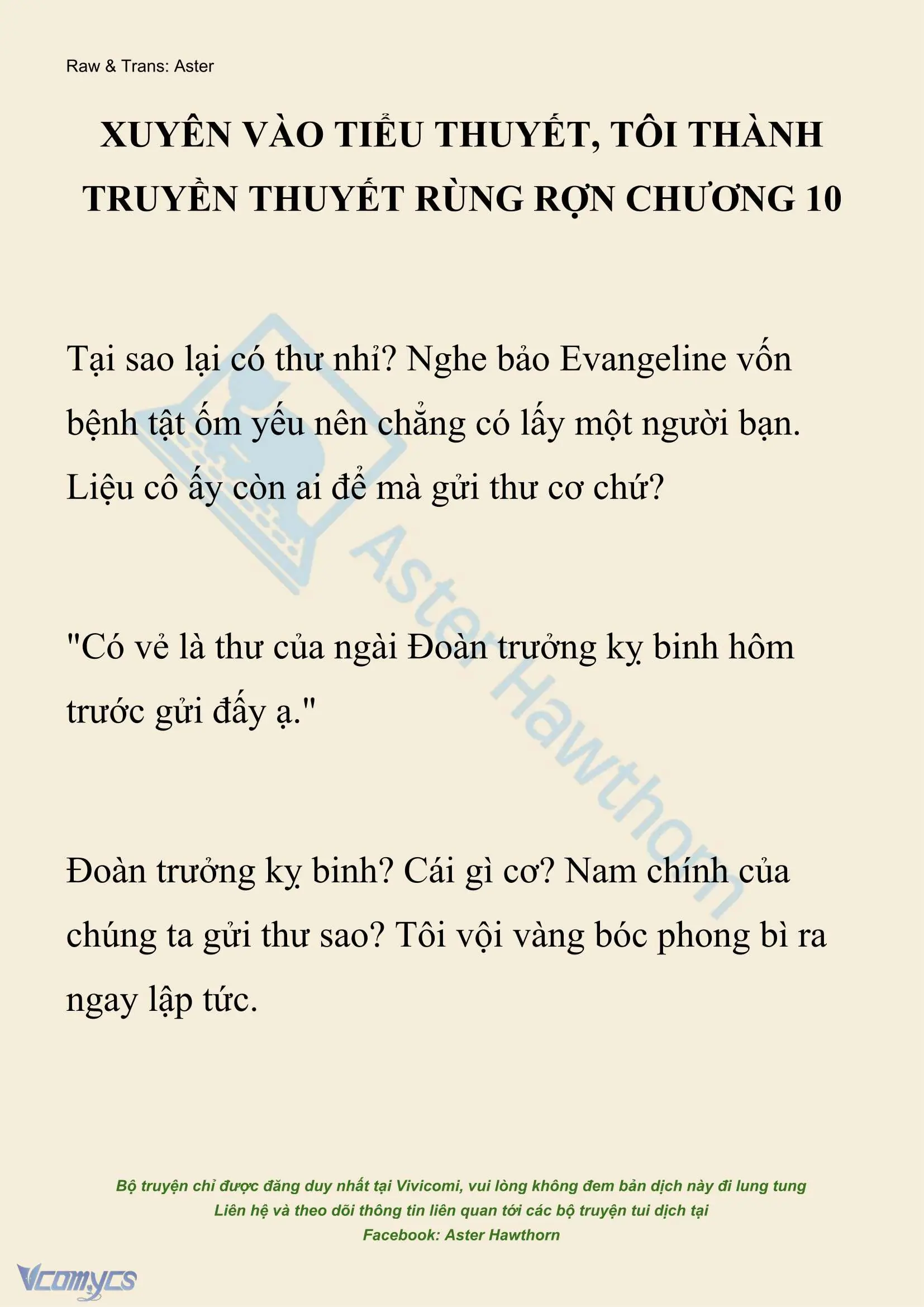 [NOVEL] Xuyên Vào Tiểu Thuyết, Tôi Thành Truyền Thuyết Rùng Rợn Chapter 10 - Trang 2