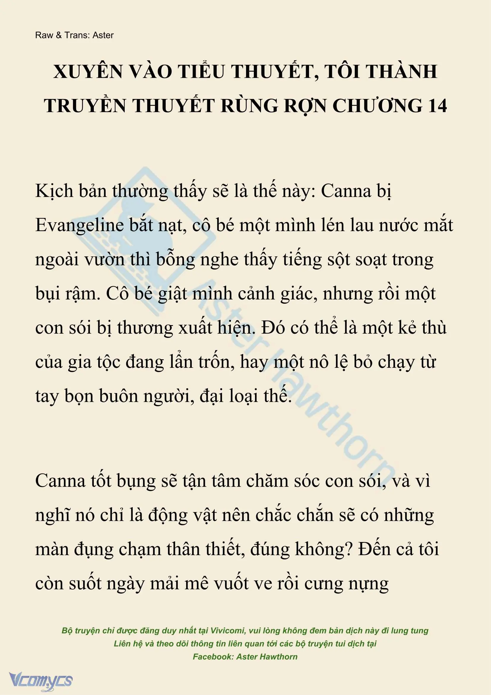 [NOVEL] Xuyên Vào Tiểu Thuyết, Tôi Thành Truyền Thuyết Rùng Rợn Chapter 14 - Trang 2