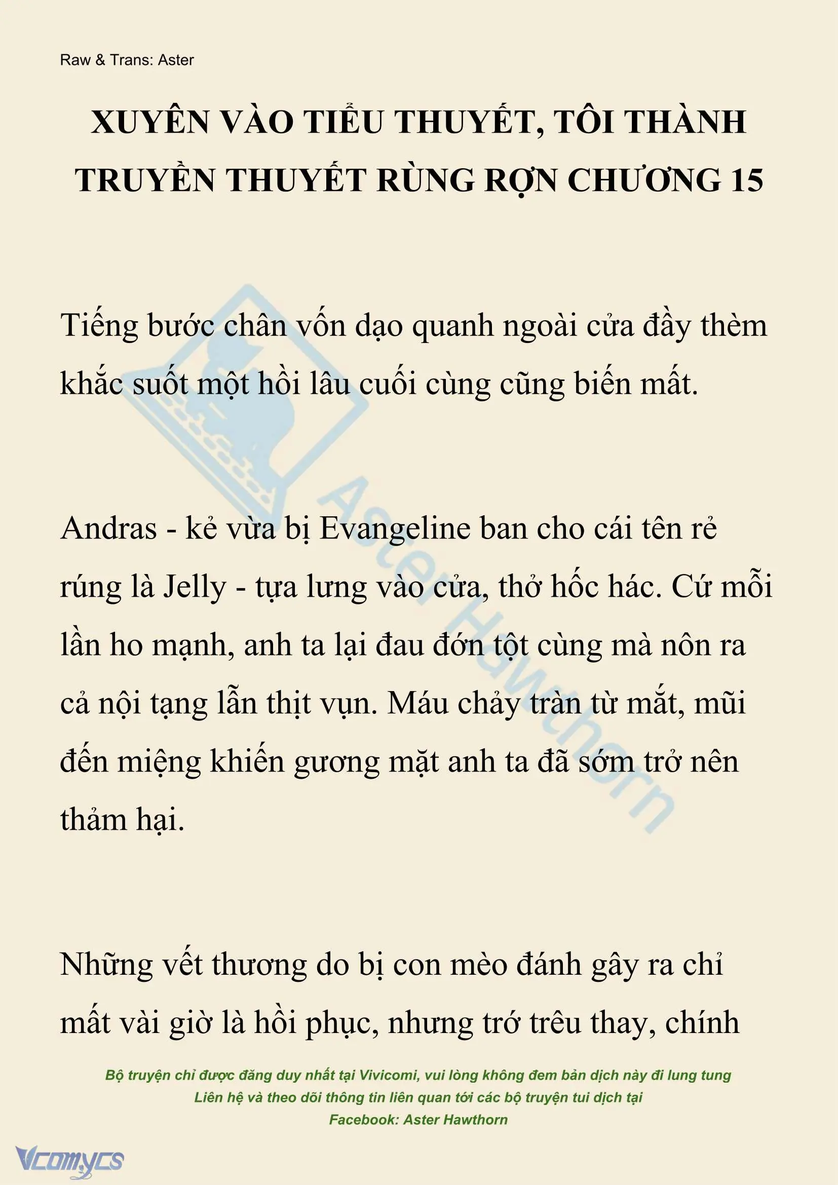 [NOVEL] Xuyên Vào Tiểu Thuyết, Tôi Thành Truyền Thuyết Rùng Rợn Chapter 15 - Trang 2