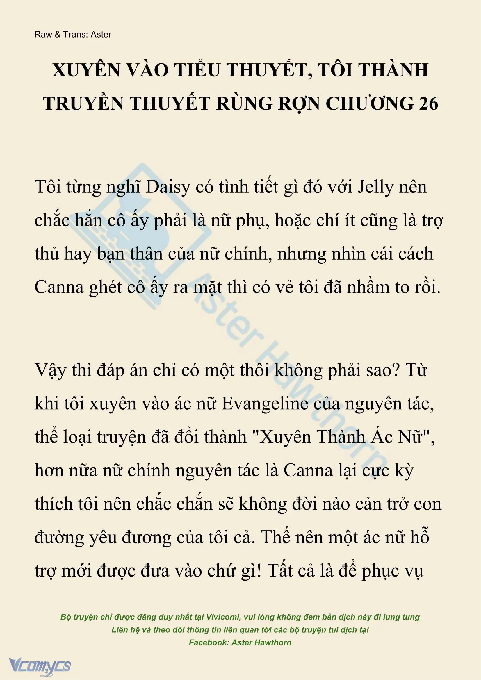 [NOVEL] Xuyên Vào Tiểu Thuyết, Tôi Thành Truyền Thuyết Rùng Rợn Chapter 26 - Trang 2