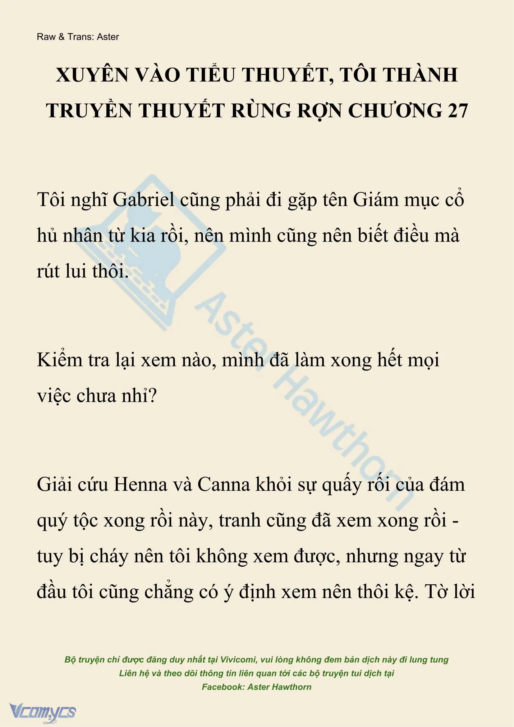 [NOVEL] Xuyên Vào Tiểu Thuyết, Tôi Thành Truyền Thuyết Rùng Rợn Chapter 27 - Trang 2