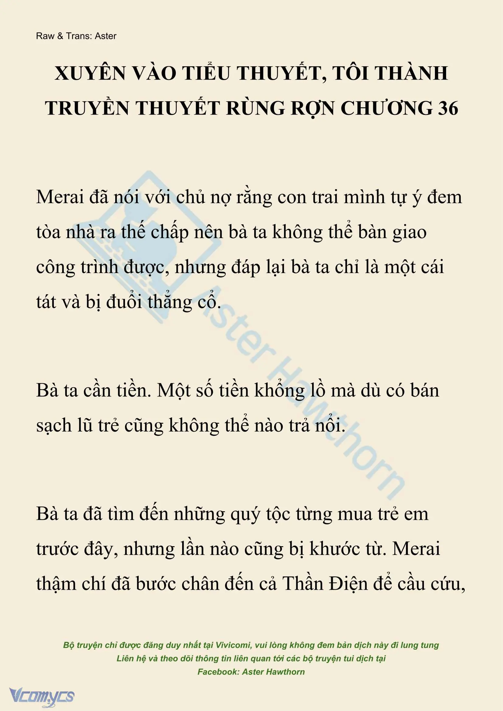 [NOVEL] Xuyên Vào Tiểu Thuyết, Tôi Thành Truyền Thuyết Rùng Rợn Chapter 36 - Trang 2