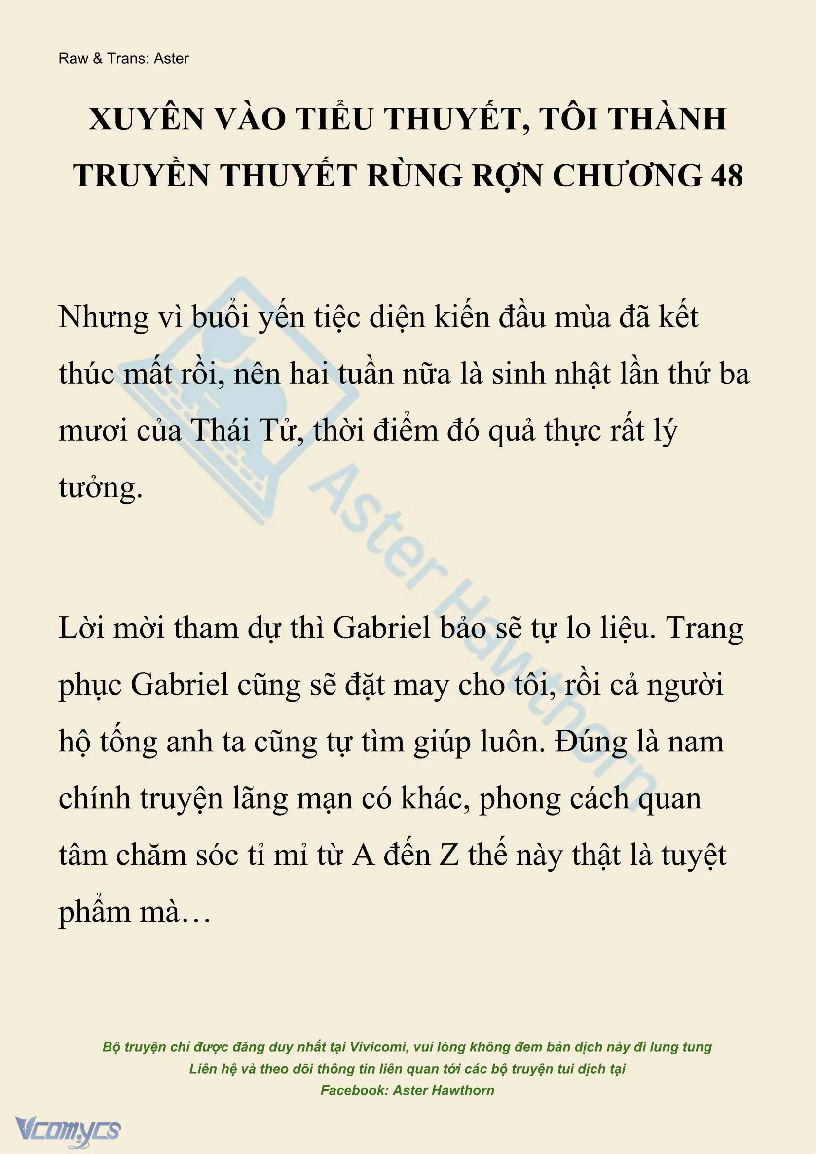 [NOVEL] Xuyên Vào Tiểu Thuyết, Tôi Thành Truyền Thuyết Rùng Rợn Chapter 48 - Trang 2