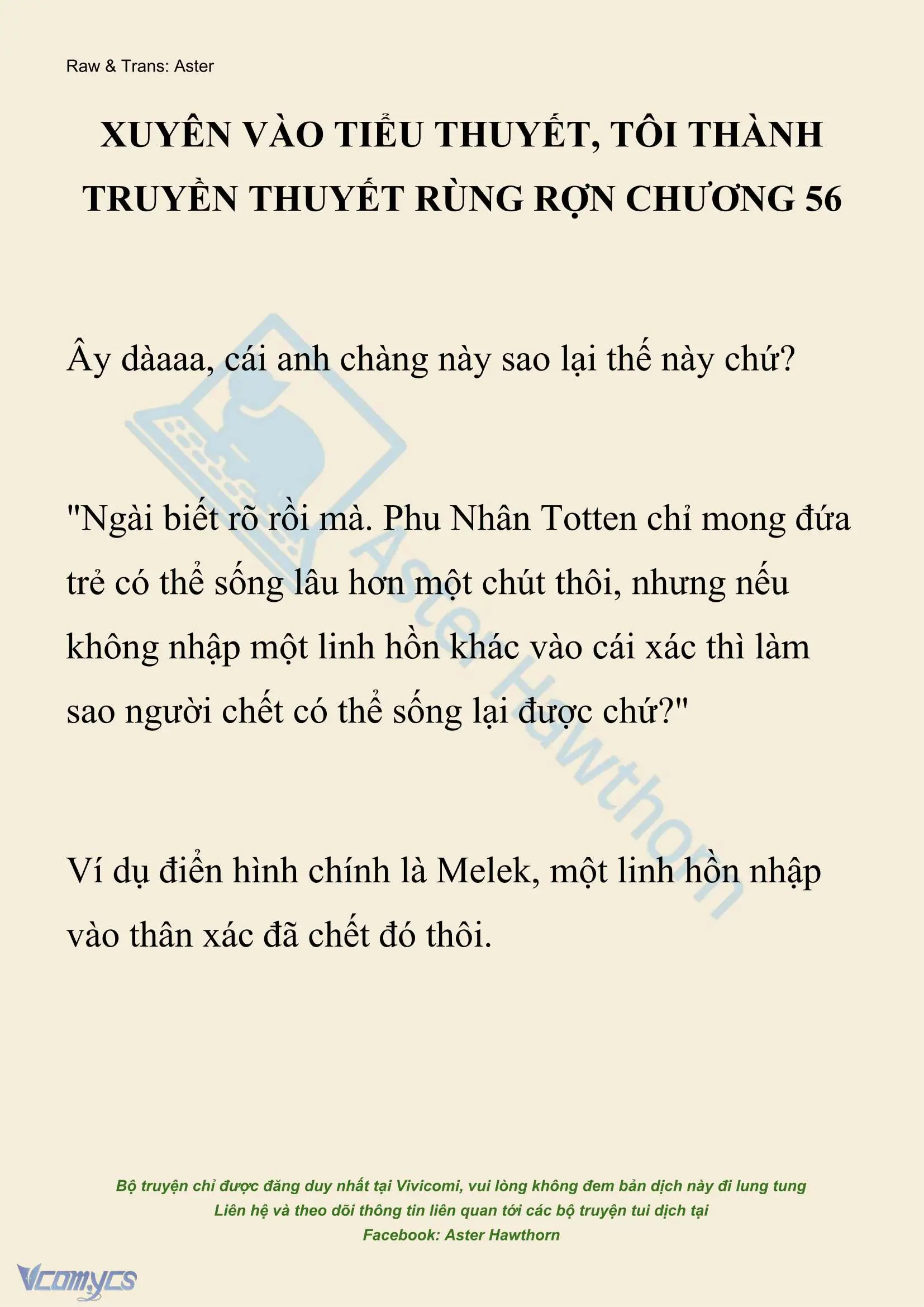 [NOVEL] Xuyên Vào Tiểu Thuyết, Tôi Thành Truyền Thuyết Rùng Rợn Chapter 56 - Trang 2