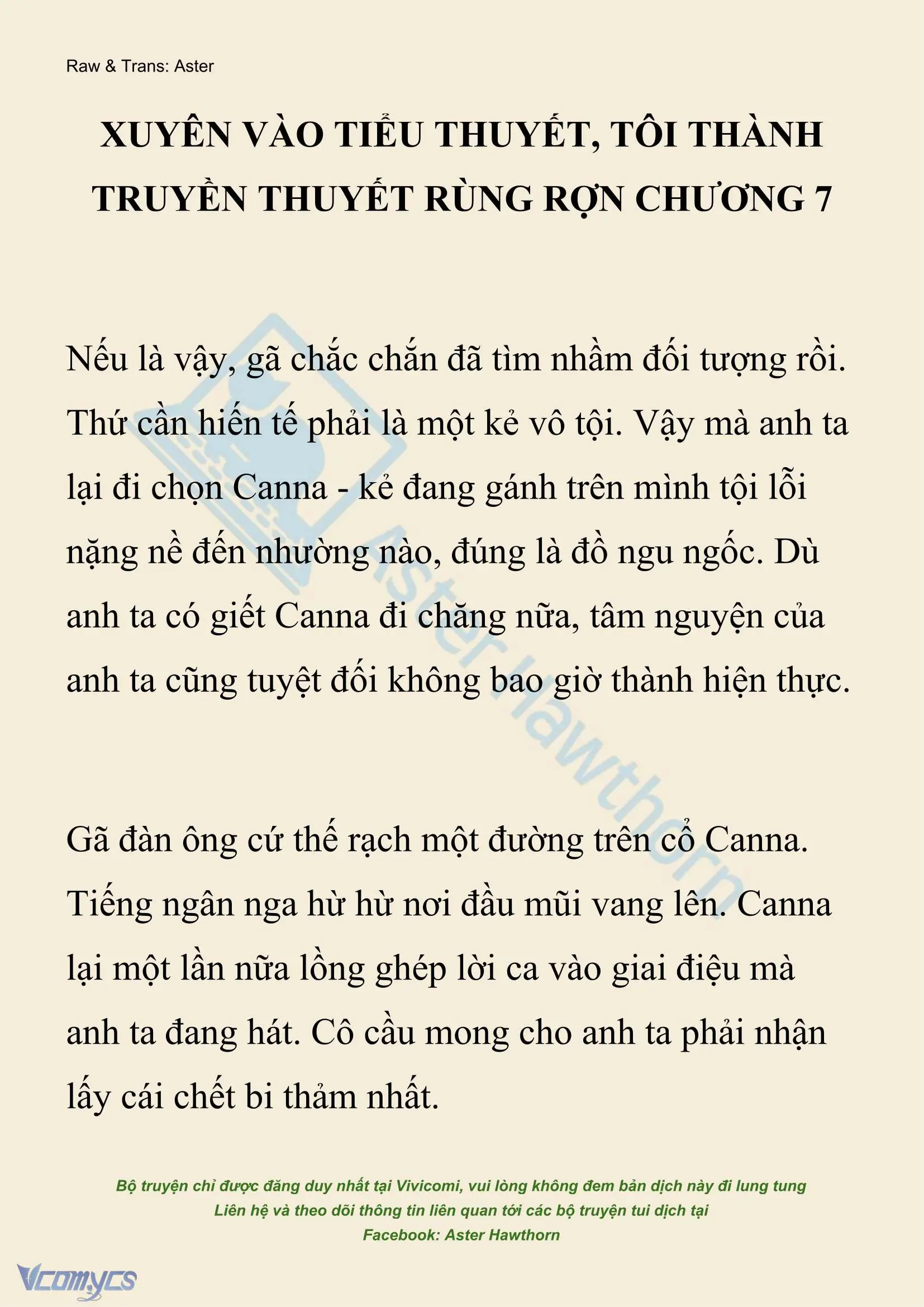 [NOVEL] Xuyên Vào Tiểu Thuyết, Tôi Thành Truyền Thuyết Rùng Rợn Chapter 7 - Trang 2