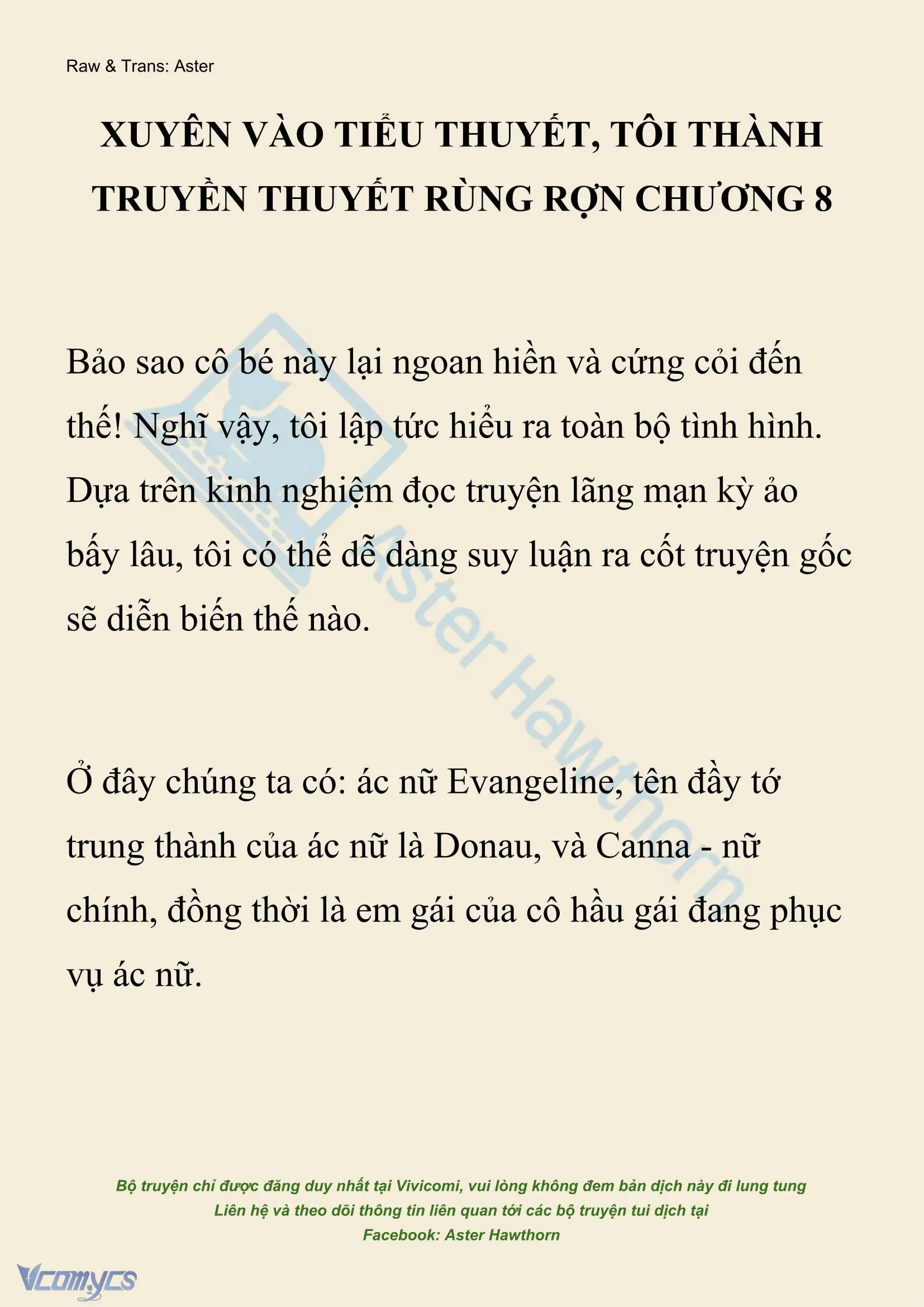 [NOVEL] Xuyên Vào Tiểu Thuyết, Tôi Thành Truyền Thuyết Rùng Rợn Chapter 8 - Trang 2