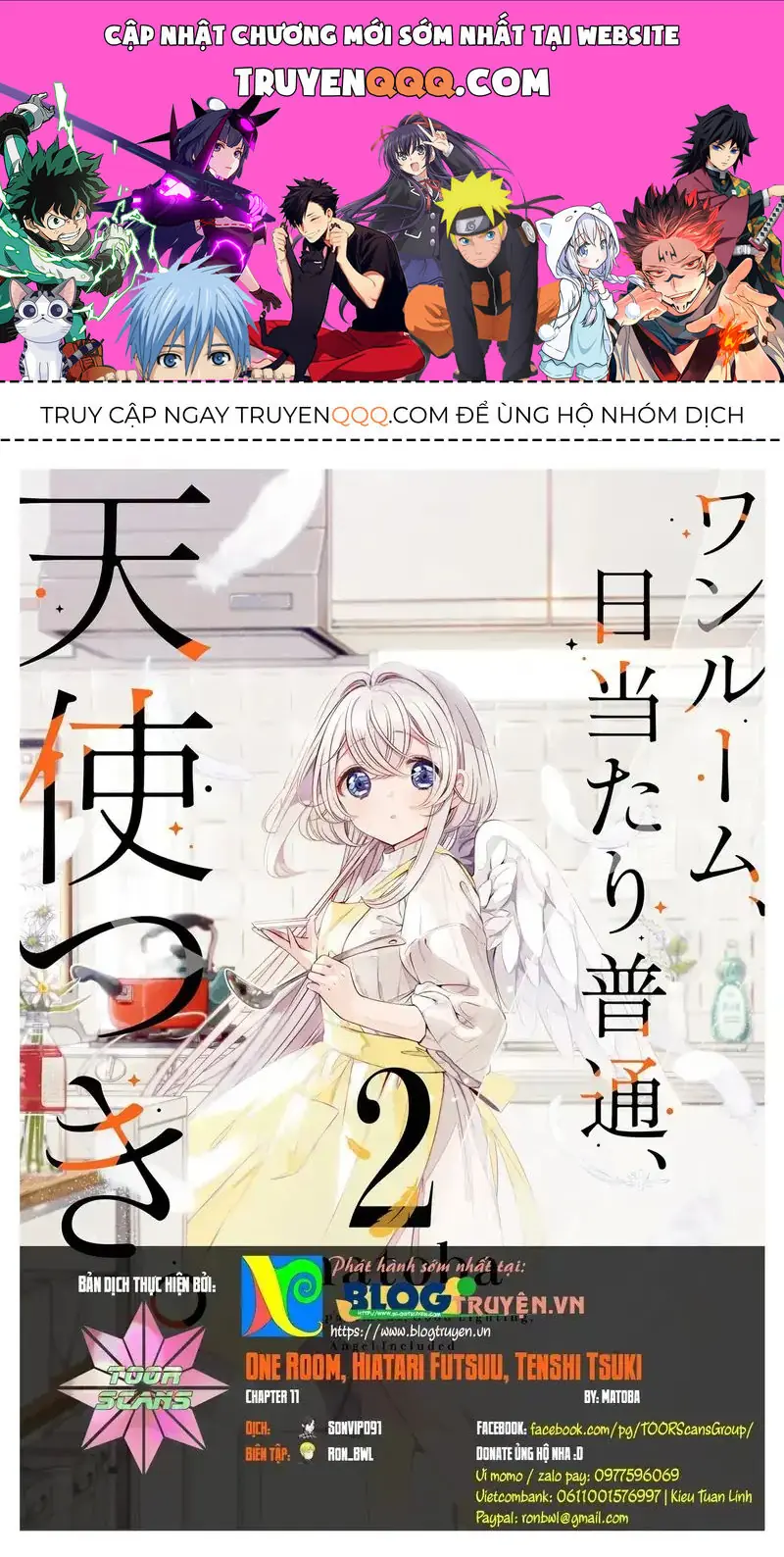 One Room, Hiatari Futsuu, Tenshi Tsuki Chapter 11 - Trang 2