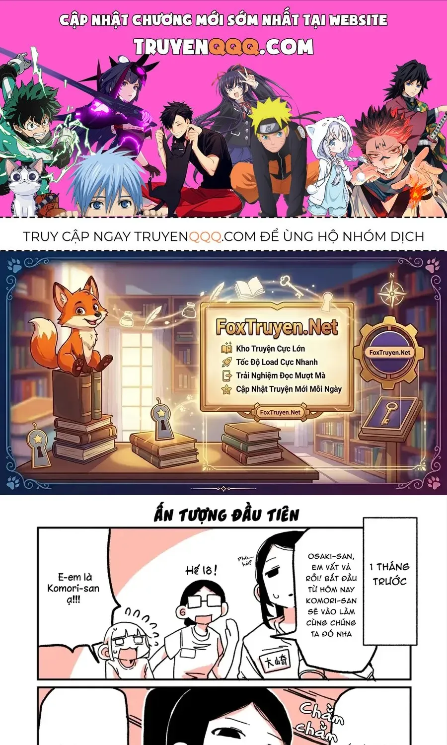 Oosaki-San Và Komori-San Chapter 4 - Trang 2