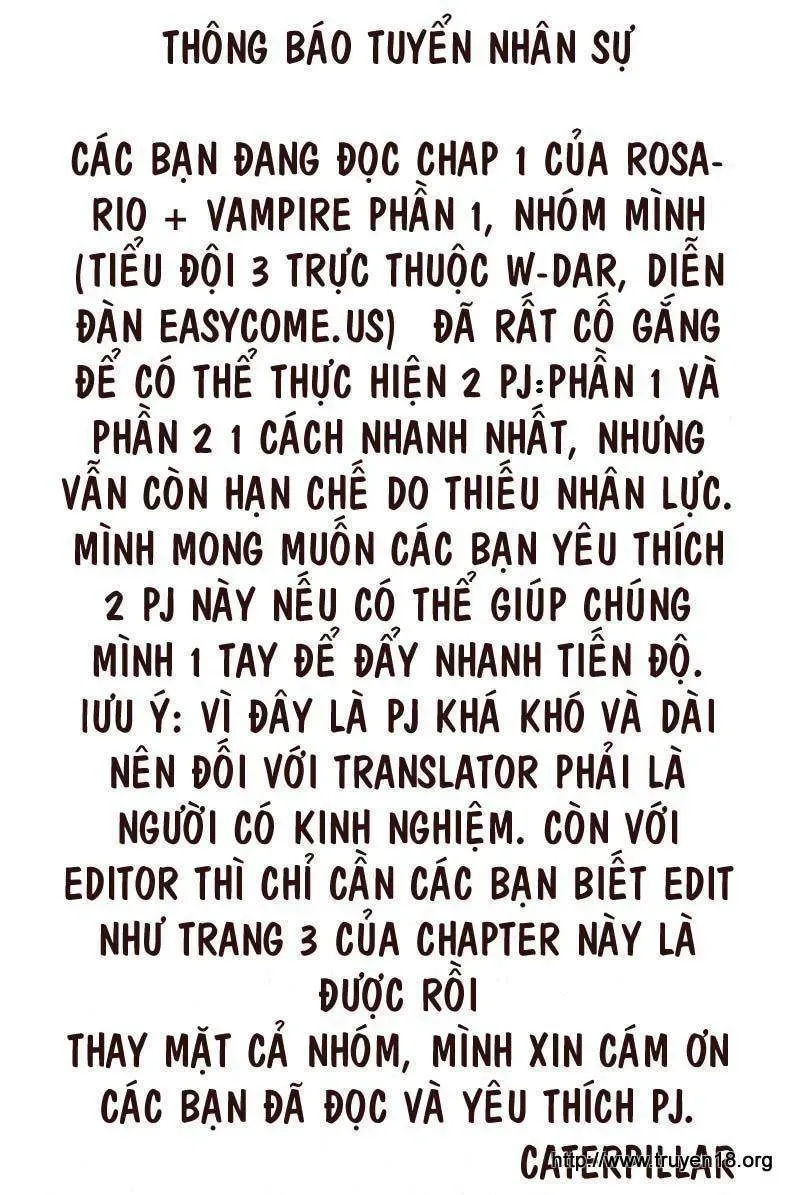 Rosario + Vampire Ss1 Chapter 1 - Trang 3