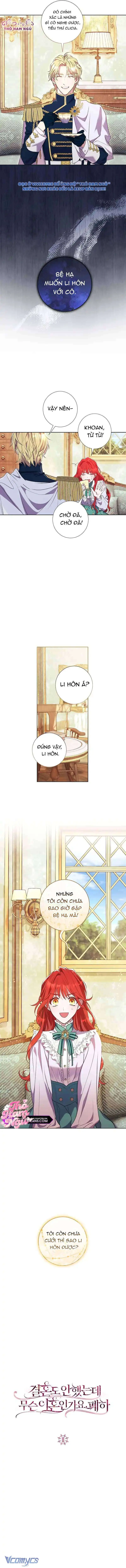 Sao Tôi Có Thể Li Hôn Khi Còn Chưa Kết Hôn Đây, Thưa Bệ Hạ Chapter 1 - Trang 5