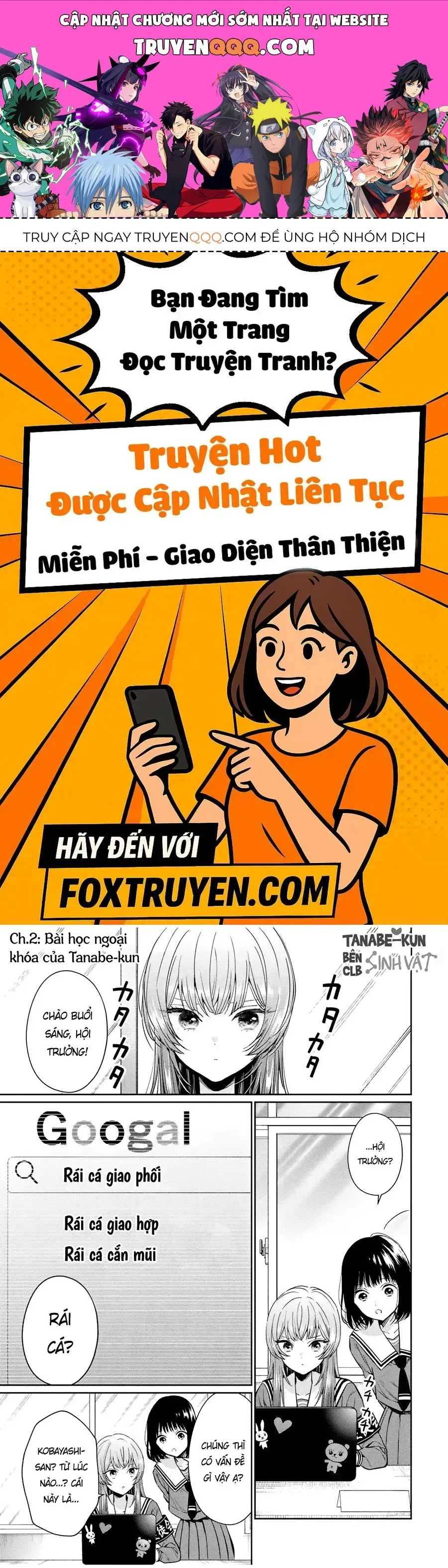 Seibutsu-Bu No Tanabe-Kun Chapter 2 - Trang 2
