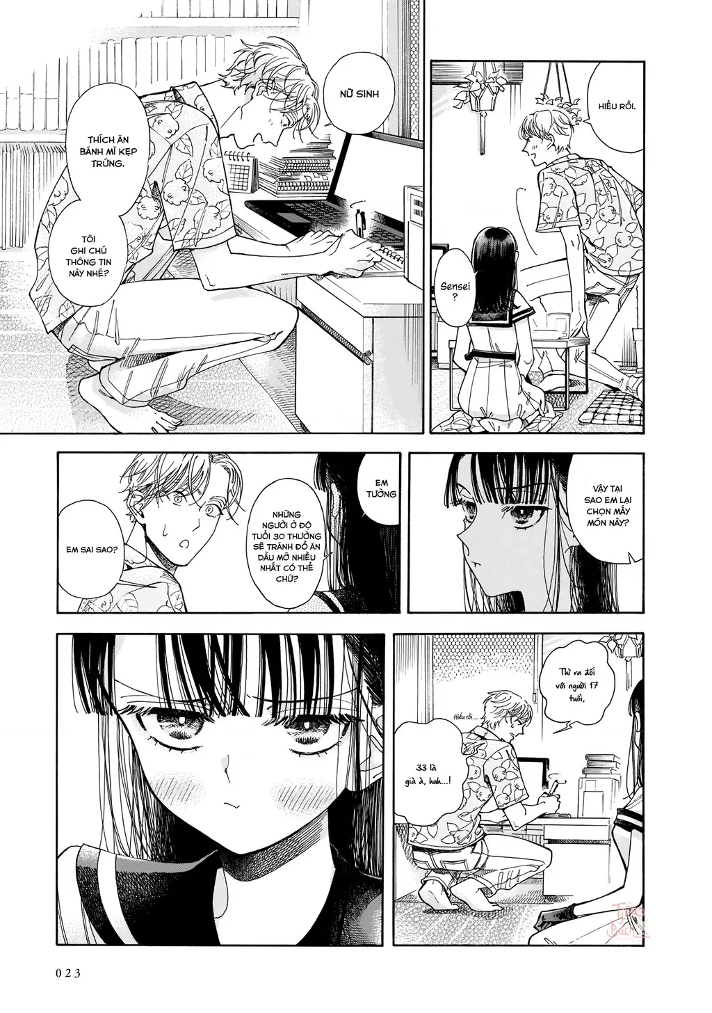 Sensei, tháng này có ổn không ạ? Chapter 0 - Trang 23