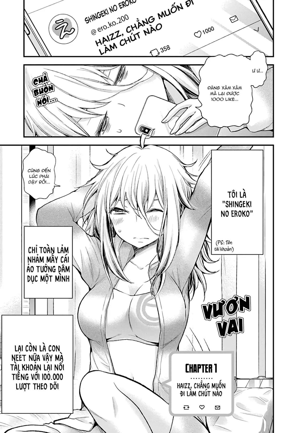 Shingeki No Eroko-San: Hen Na Oneesan Wa Danshi Kousei To Nakayoku Naritai Chapter 1 - Trang 6