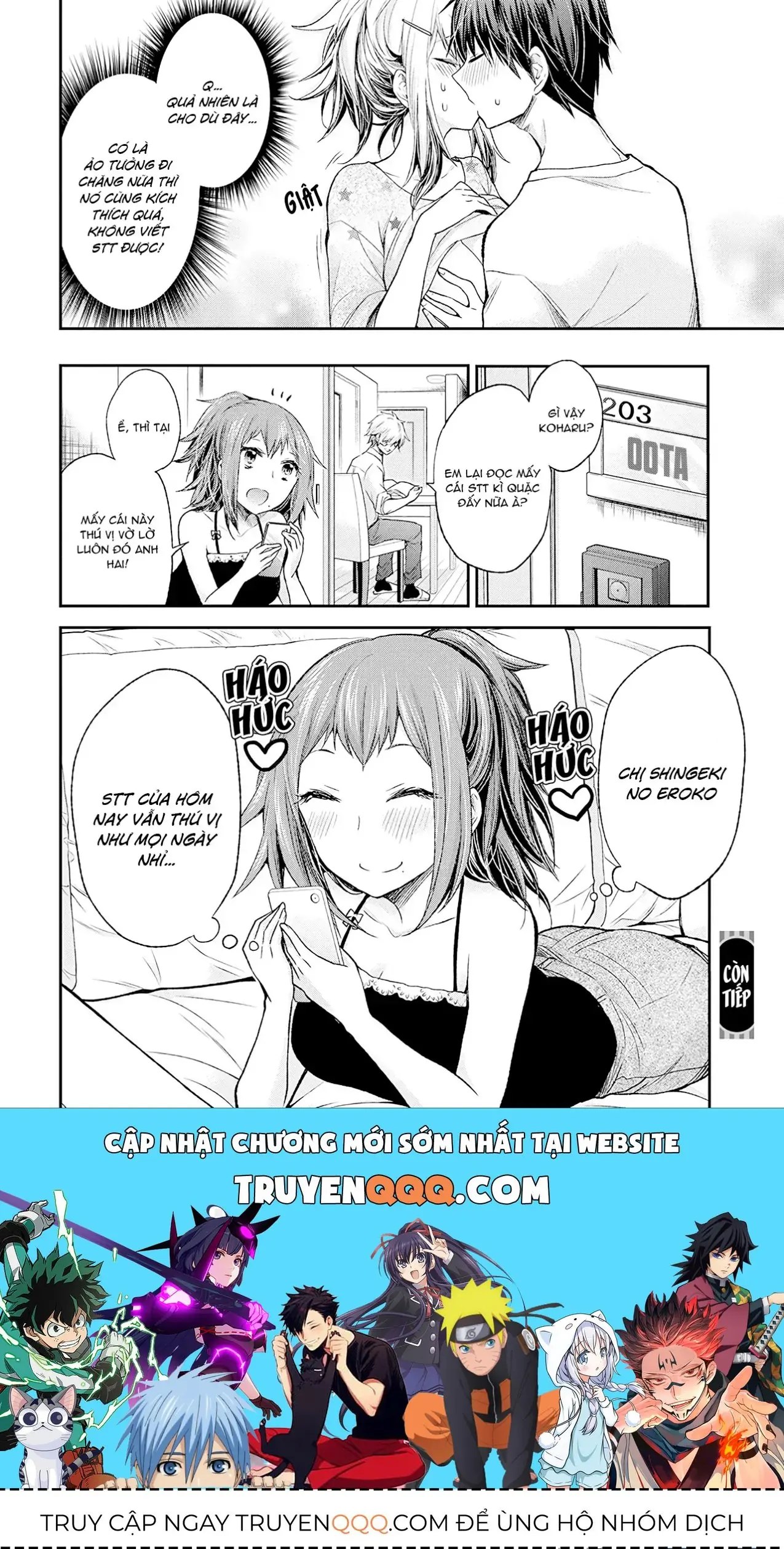 Shingeki No Eroko-San: Hen Na Oneesan Wa Danshi Kousei To Nakayoku Naritai Chapter 14 - Trang 21