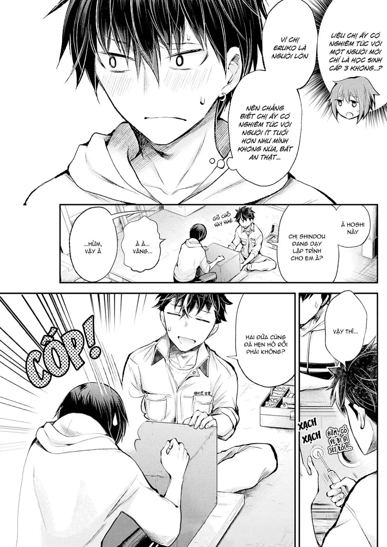 Shingeki No Eroko-San: Hen Na Oneesan Wa Danshi Kousei To Nakayoku Naritai Chapter 16 - Trang 11