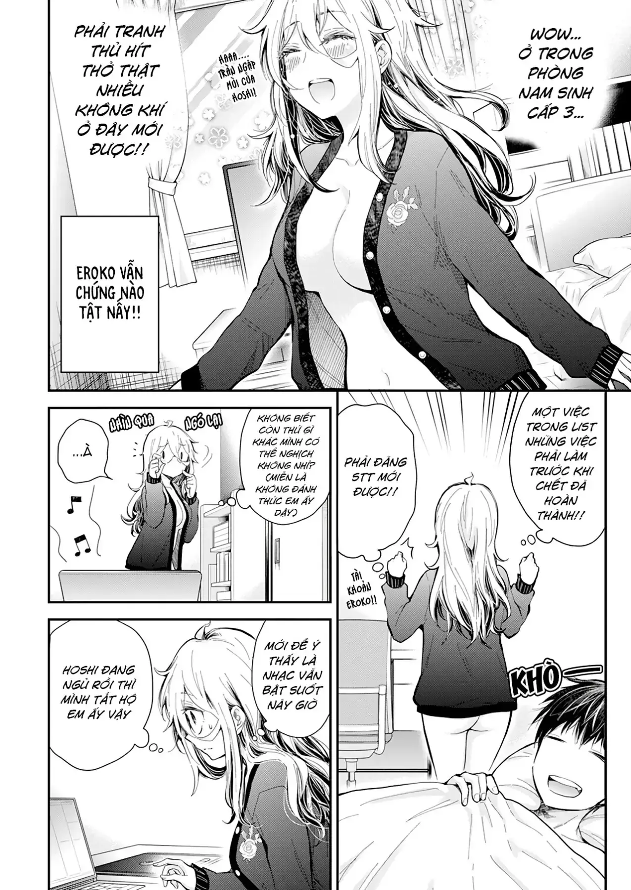 Shingeki No Eroko-San: Hen Na Oneesan Wa Danshi Kousei To Nakayoku Naritai Chapter 33 - Trang 9