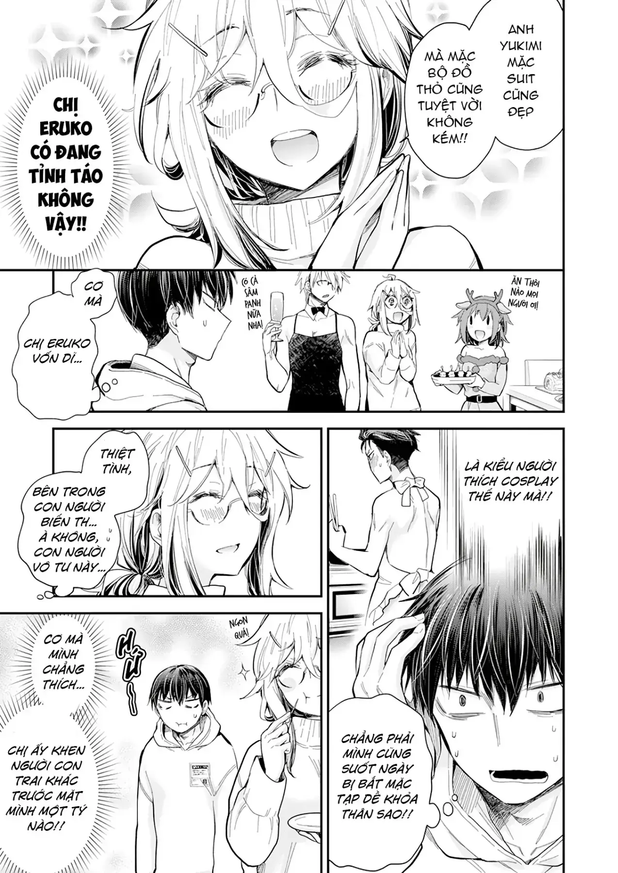 Shingeki No Eroko-San: Hen Na Oneesan Wa Danshi Kousei To Nakayoku Naritai Chapter 36 - Trang 15