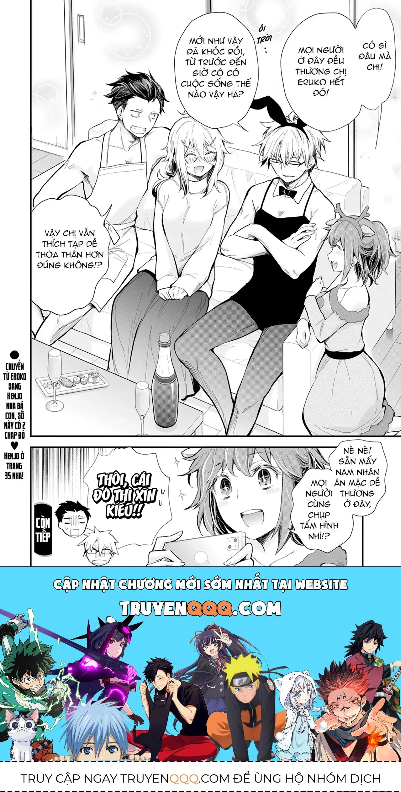 Shingeki No Eroko-San: Hen Na Oneesan Wa Danshi Kousei To Nakayoku Naritai Chapter 36 - Trang 22