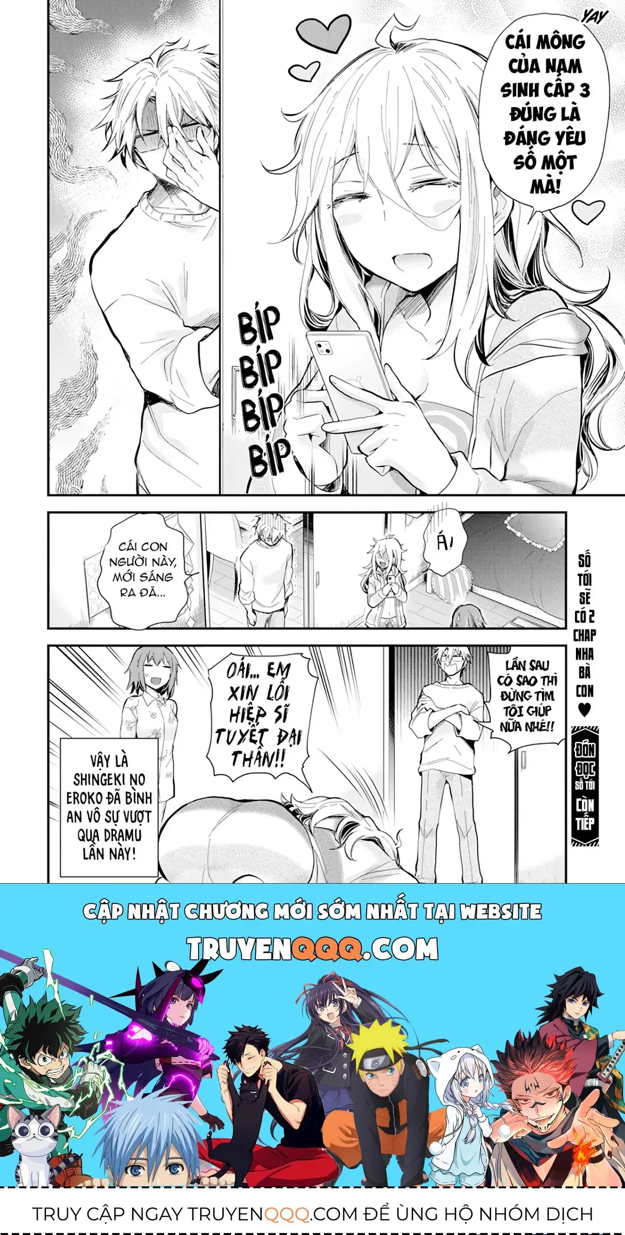 Shingeki No Eroko-San: Hen Na Oneesan Wa Danshi Kousei To Nakayoku Naritai Chapter 39 - Trang 21