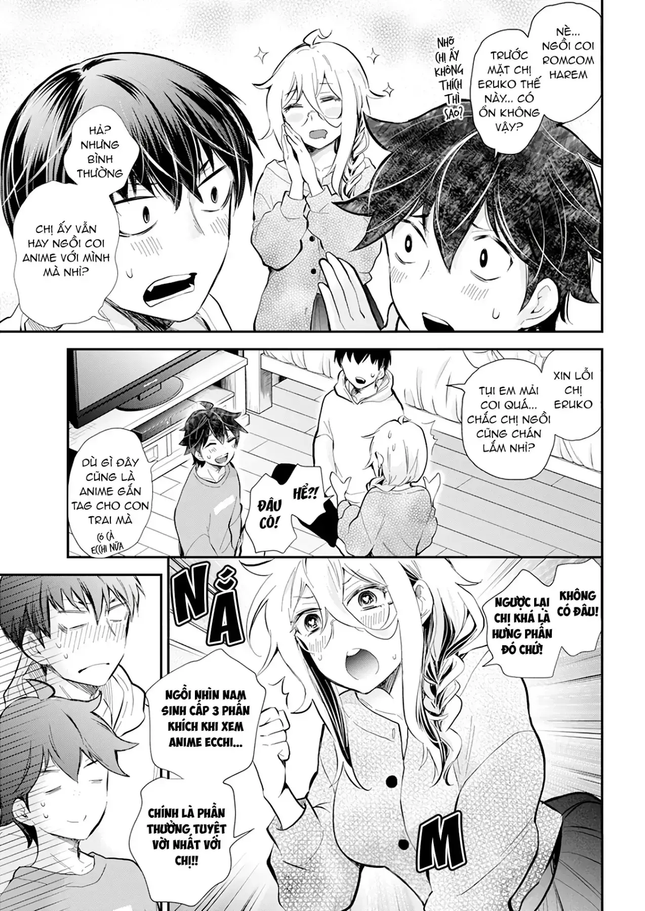 Shingeki No Eroko-San: Hen Na Oneesan Wa Danshi Kousei To Nakayoku Naritai Chapter 40 - Trang 4