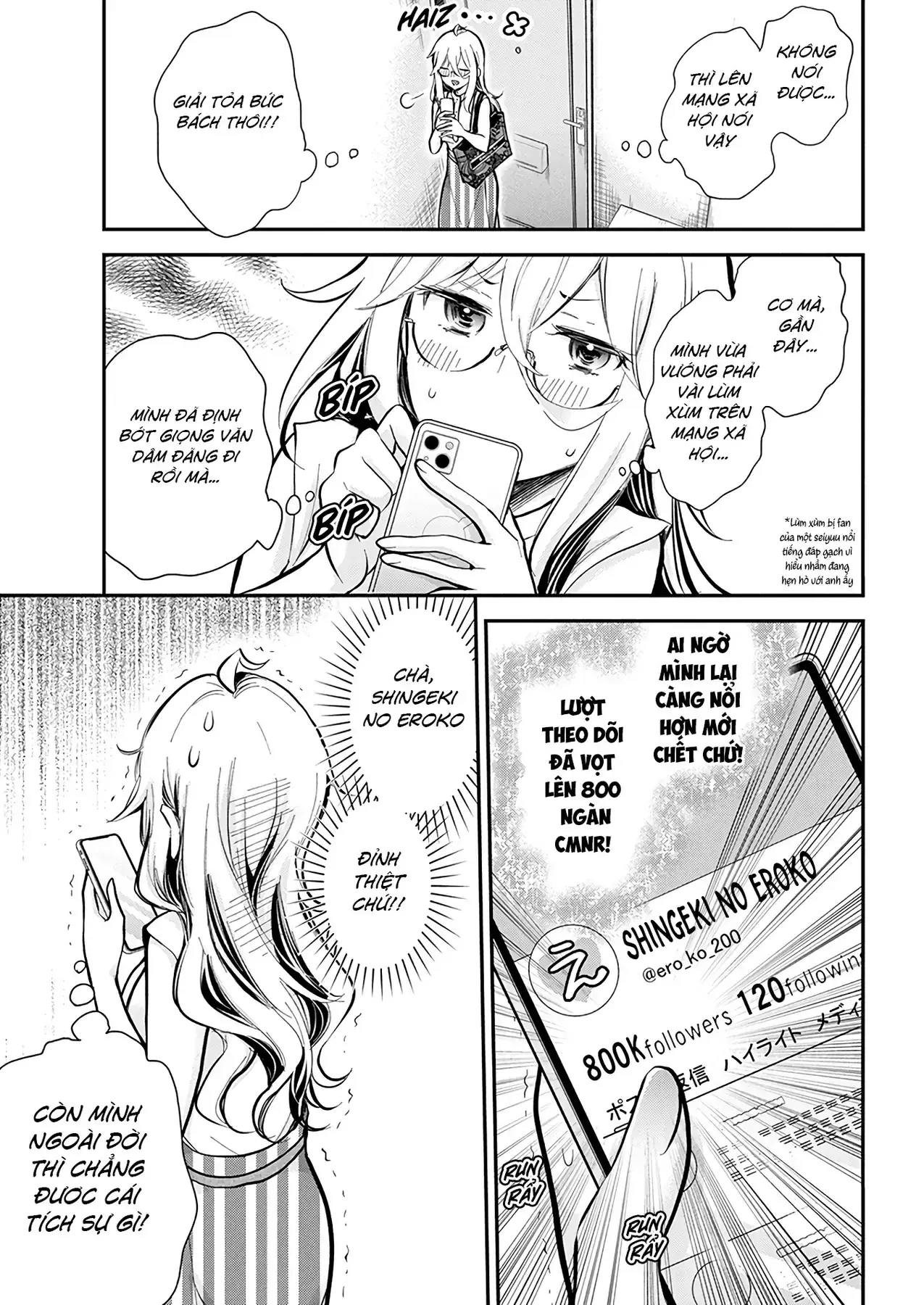Shingeki No Eroko-San: Hen Na Oneesan Wa Danshi Kousei To Nakayoku Naritai Chapter 46 - Trang 6