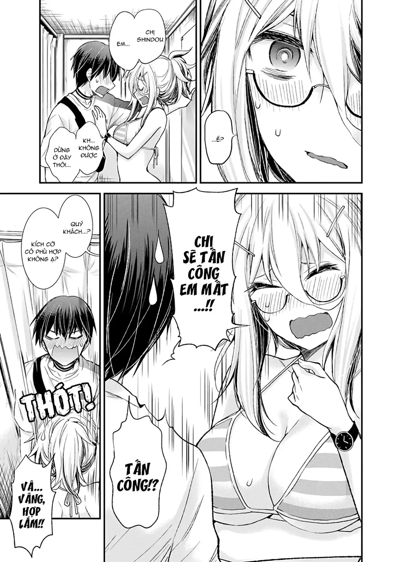 Shingeki No Eroko-San: Hen Na Oneesan Wa Danshi Kousei To Nakayoku Naritai Chapter 5 - Trang 18
