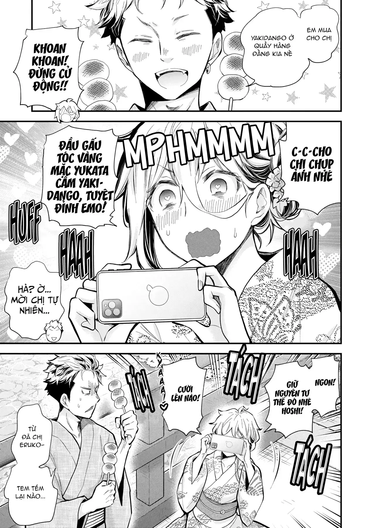 Shingeki No Eroko-San: Hen Na Oneesan Wa Danshi Kousei To Nakayoku Naritai Chapter 52 - Trang 4