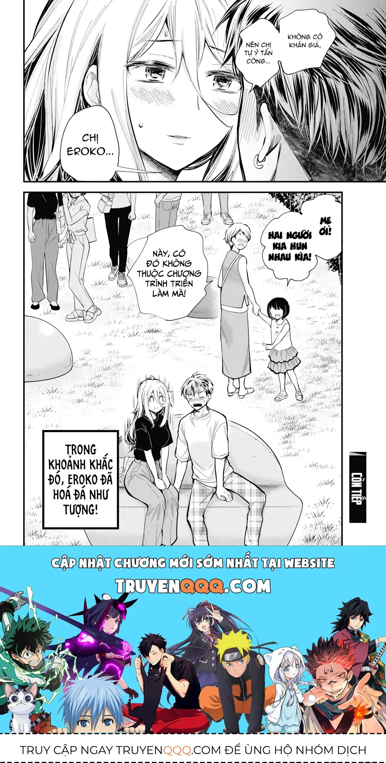 Shingeki No Eroko-San: Hen Na Oneesan Wa Danshi Kousei To Nakayoku Naritai Chapter 54 - Trang 21