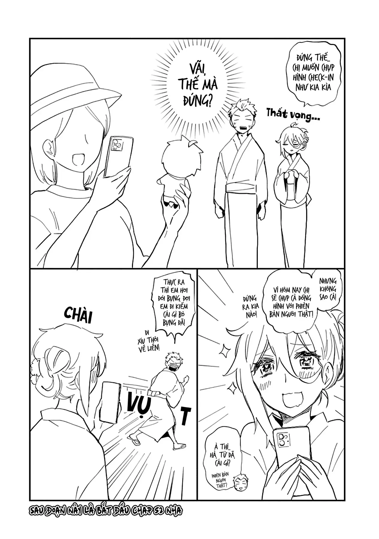 Shingeki No Eroko-San: Hen Na Oneesan Wa Danshi Kousei To Nakayoku Naritai Chapter 56.5 - Trang 13