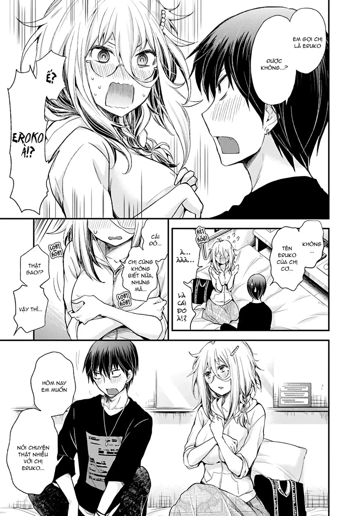 Shingeki No Eroko-San: Hen Na Oneesan Wa Danshi Kousei To Nakayoku Naritai Chapter 7 - Trang 12