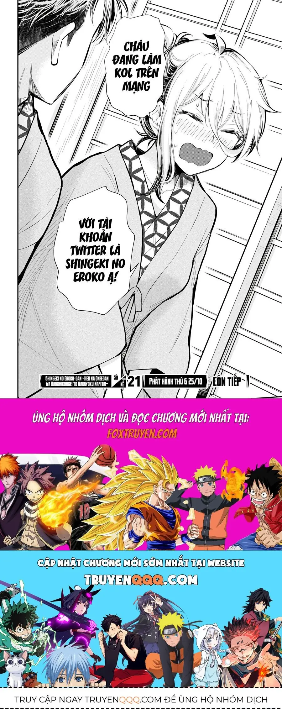 Shingeki No Eroko-San ~Hen Na Oneesan Wa Danshikousei To Nakayoku Naritai~ Chapter 53 - Trang 21