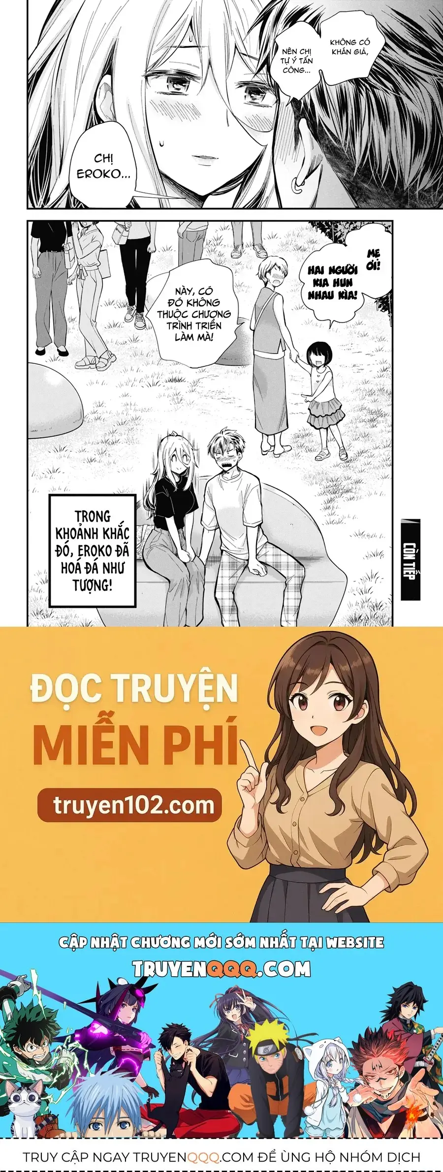Shingeki No Eroko-San ~Hen Na Oneesan Wa Danshikousei To Nakayoku Naritai~ Chapter 54 - Trang 21