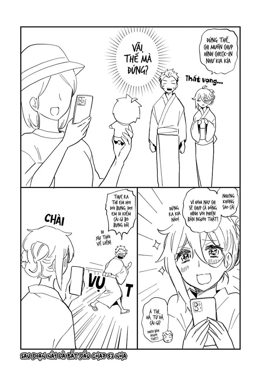 Shingeki No Eroko-San ~Hen Na Oneesan Wa Danshikousei To Nakayoku Naritai~ Chapter 56.5 - Trang 13